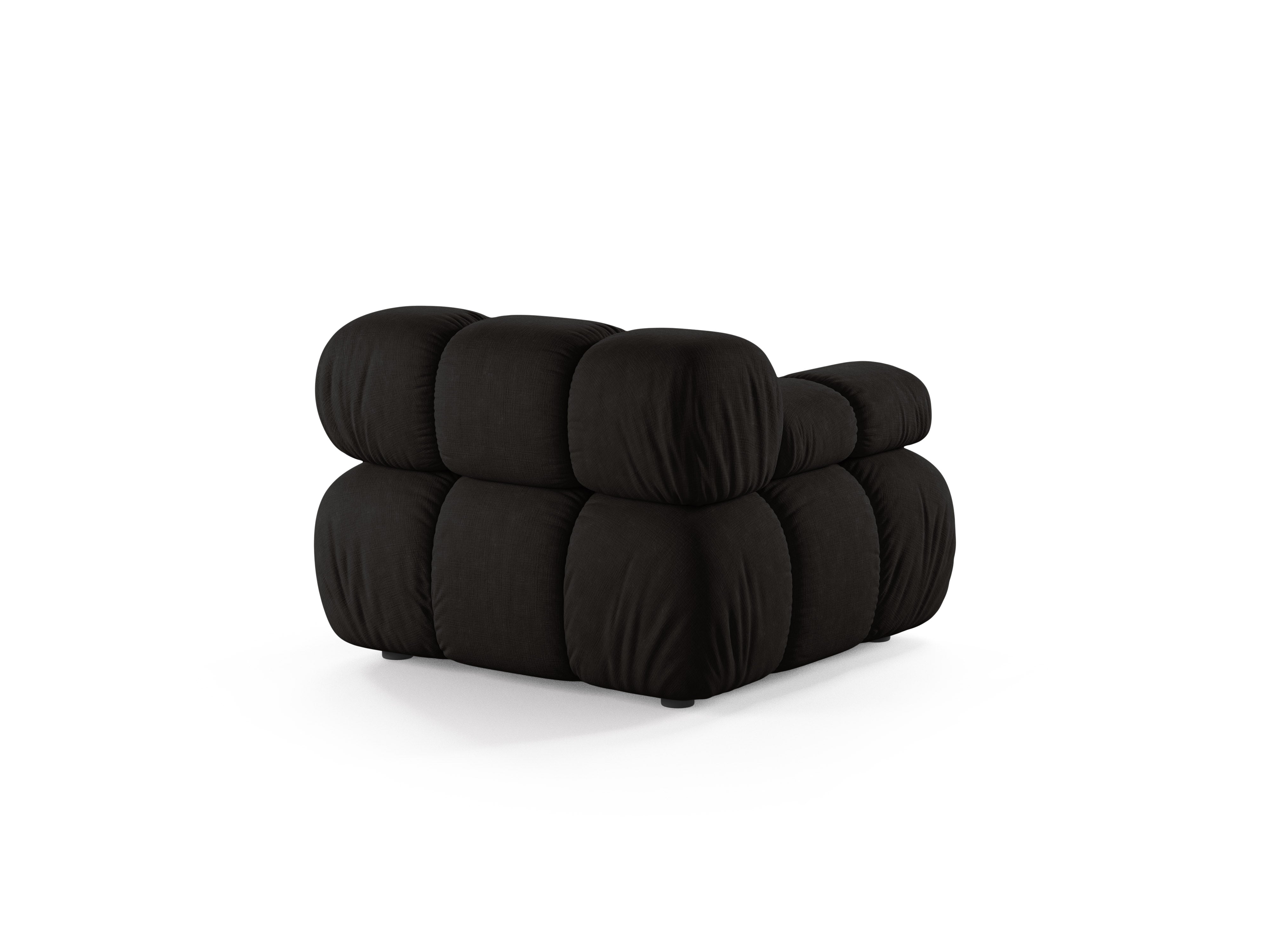 Sofa modułowa BELLIS - moduł lewostronny czarny