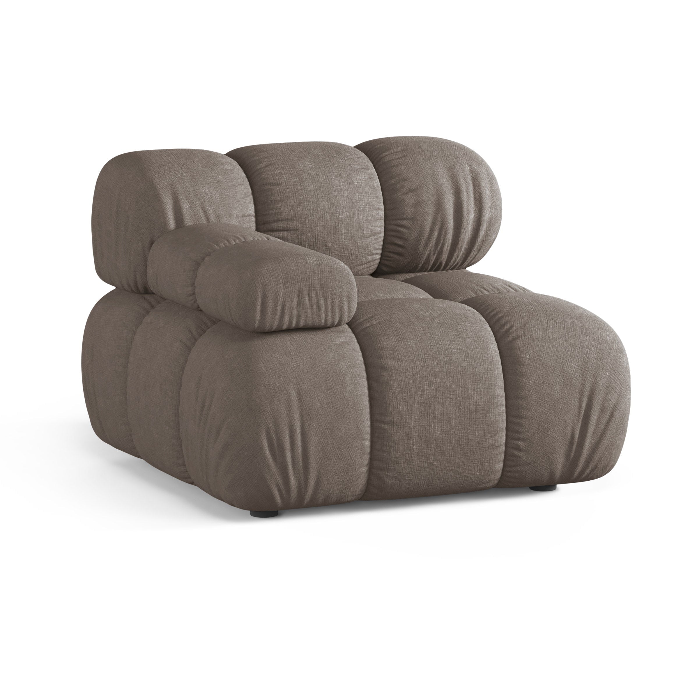 Sofa modułowa BELLIS - moduł lewostronny ciemne cappuccino