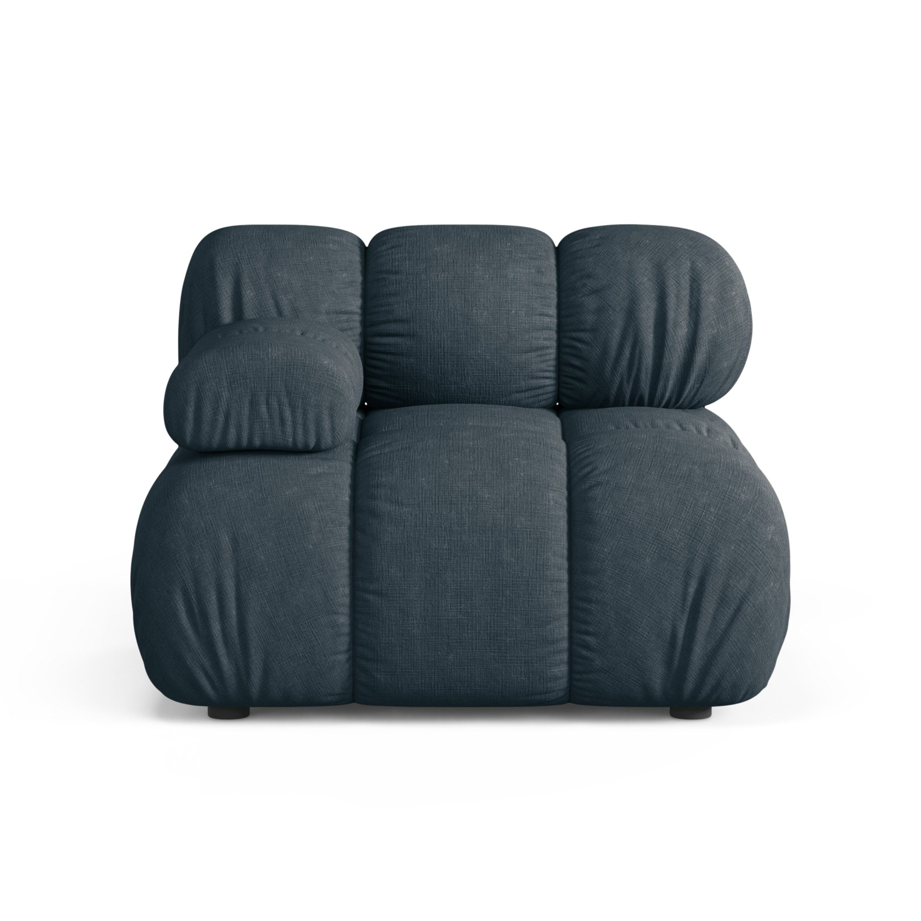 Sofa modułowa BELLIS - moduł lewostronny głęboki petrol