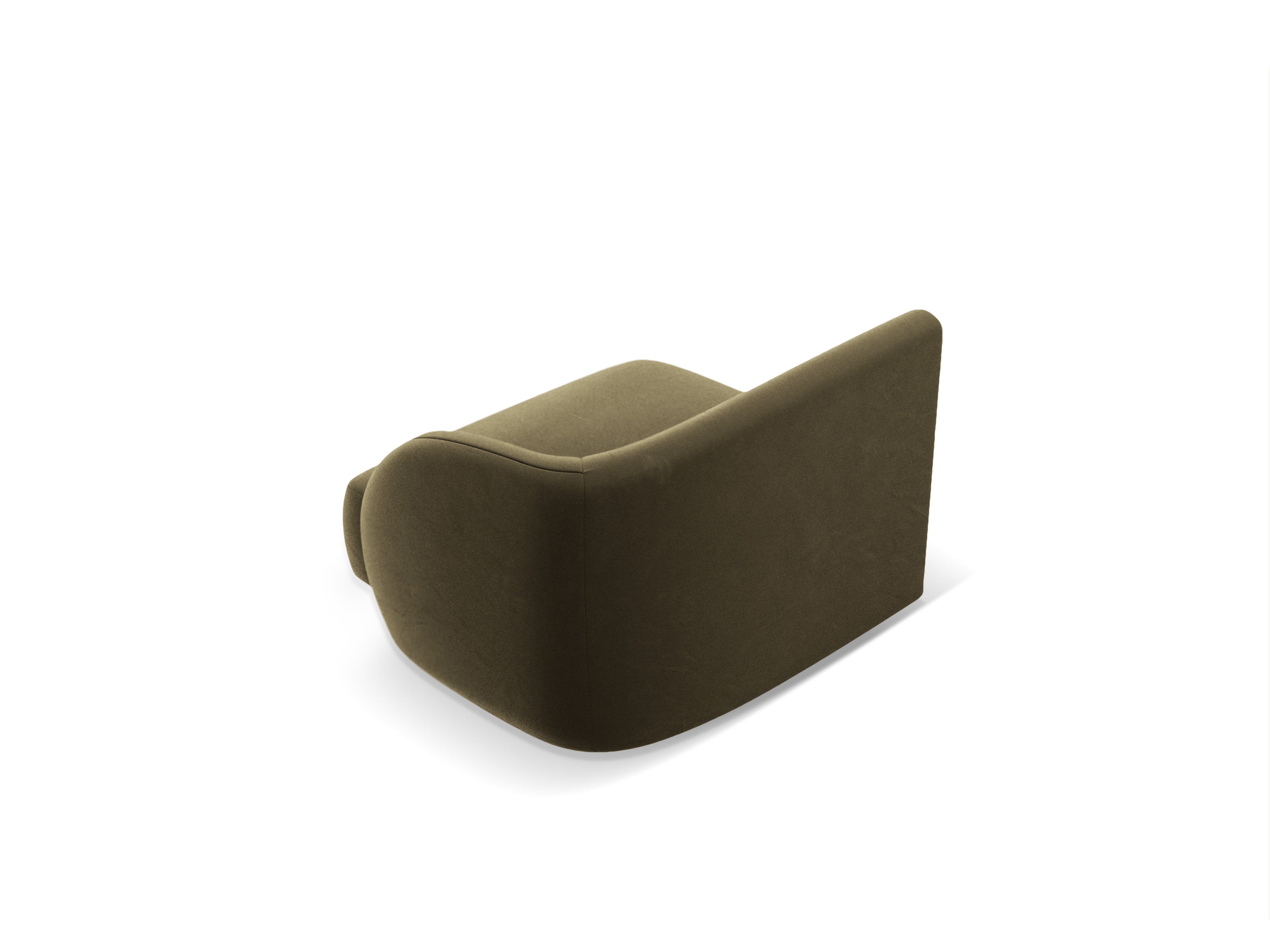 Sofa modułowa aksamitna MILEY - moduł prawostronny zielony