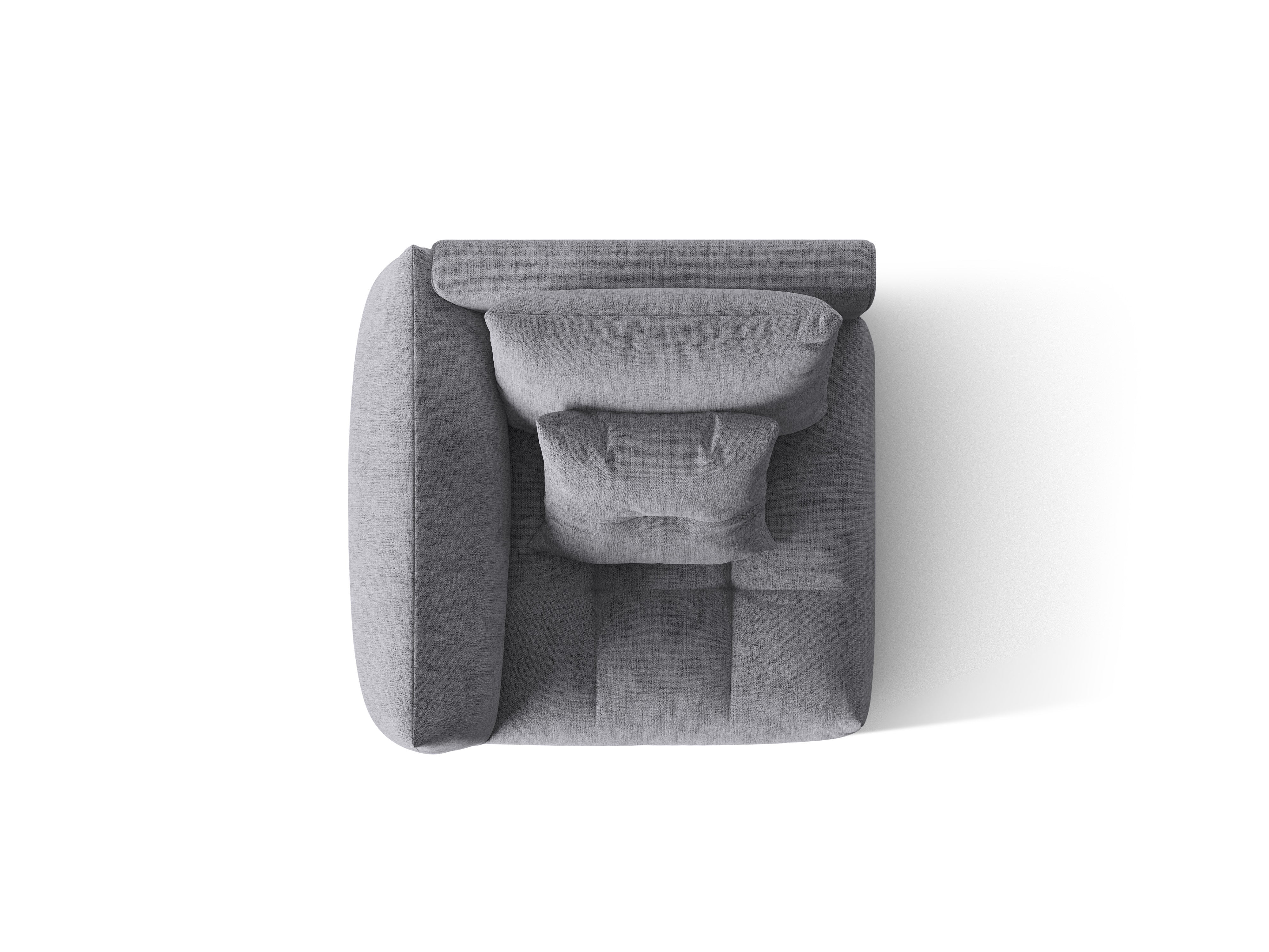 Sofa modułowa BLOOM - element lewostronny szary szenil