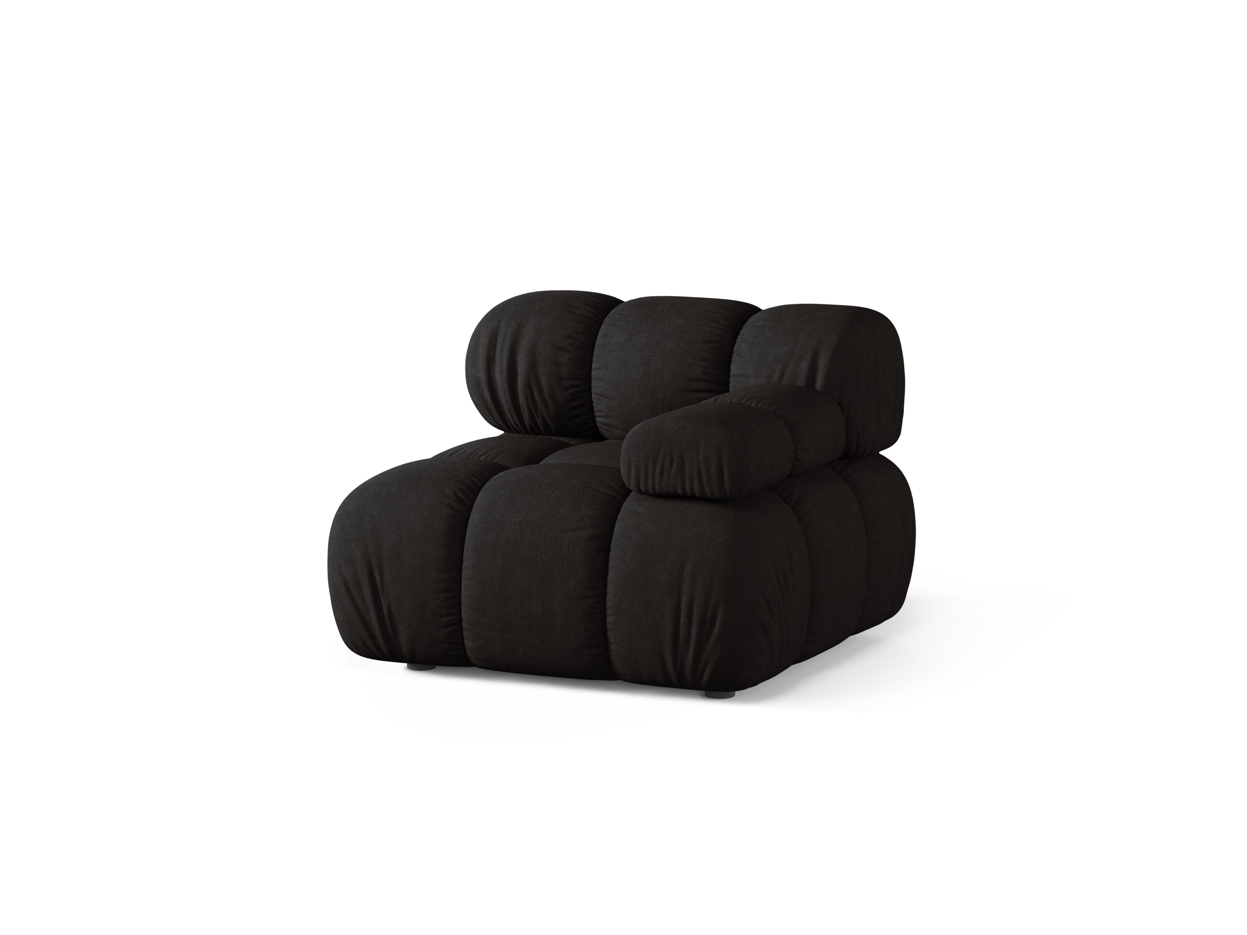 Sofa modułowa BELLIS - moduł prawostronny czarny