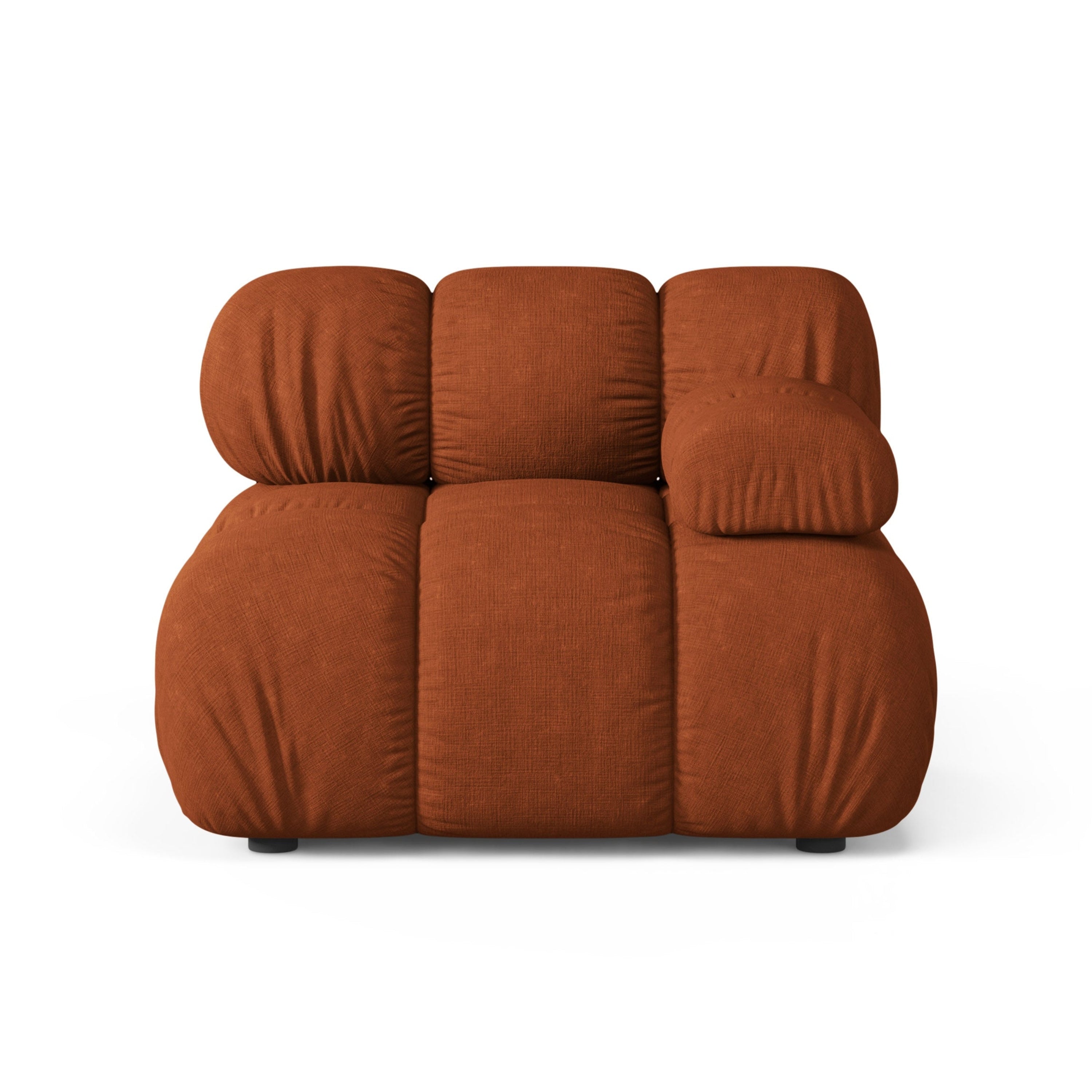 Sofa modułowa BELLIS - moduł prawostronny ceglany