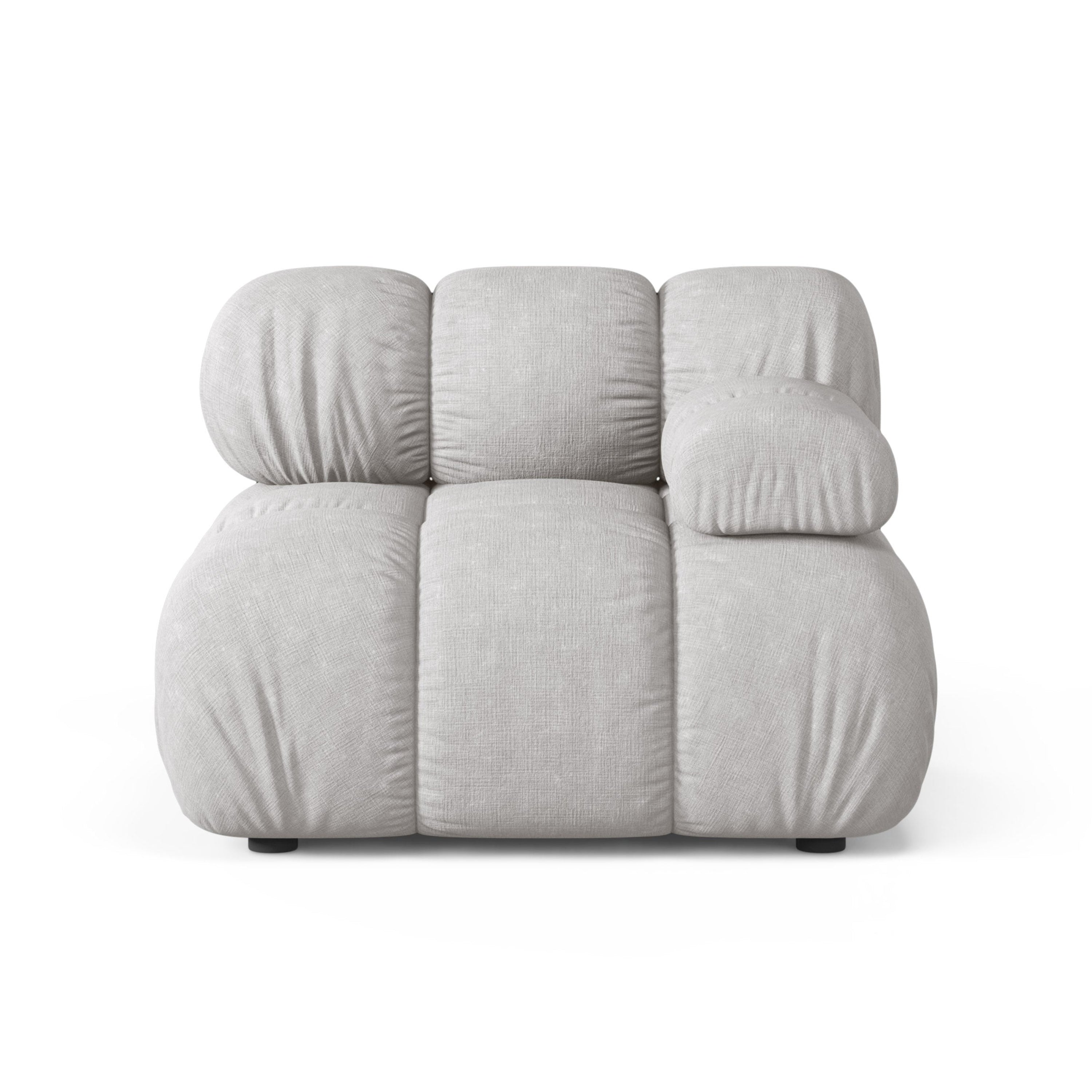 Sofa modułowa BELLIS - moduł prawostronny jasnoszary