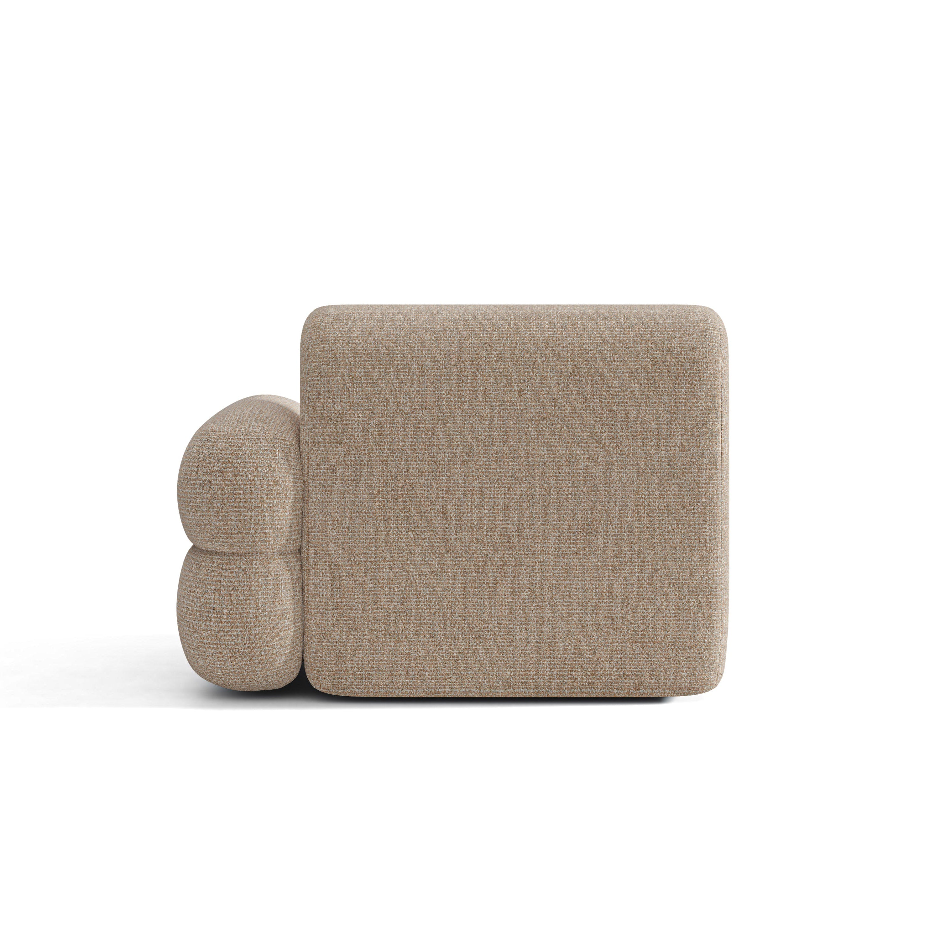 Sofa modułowa NEO - moduł prawostronny piaskowy melanż