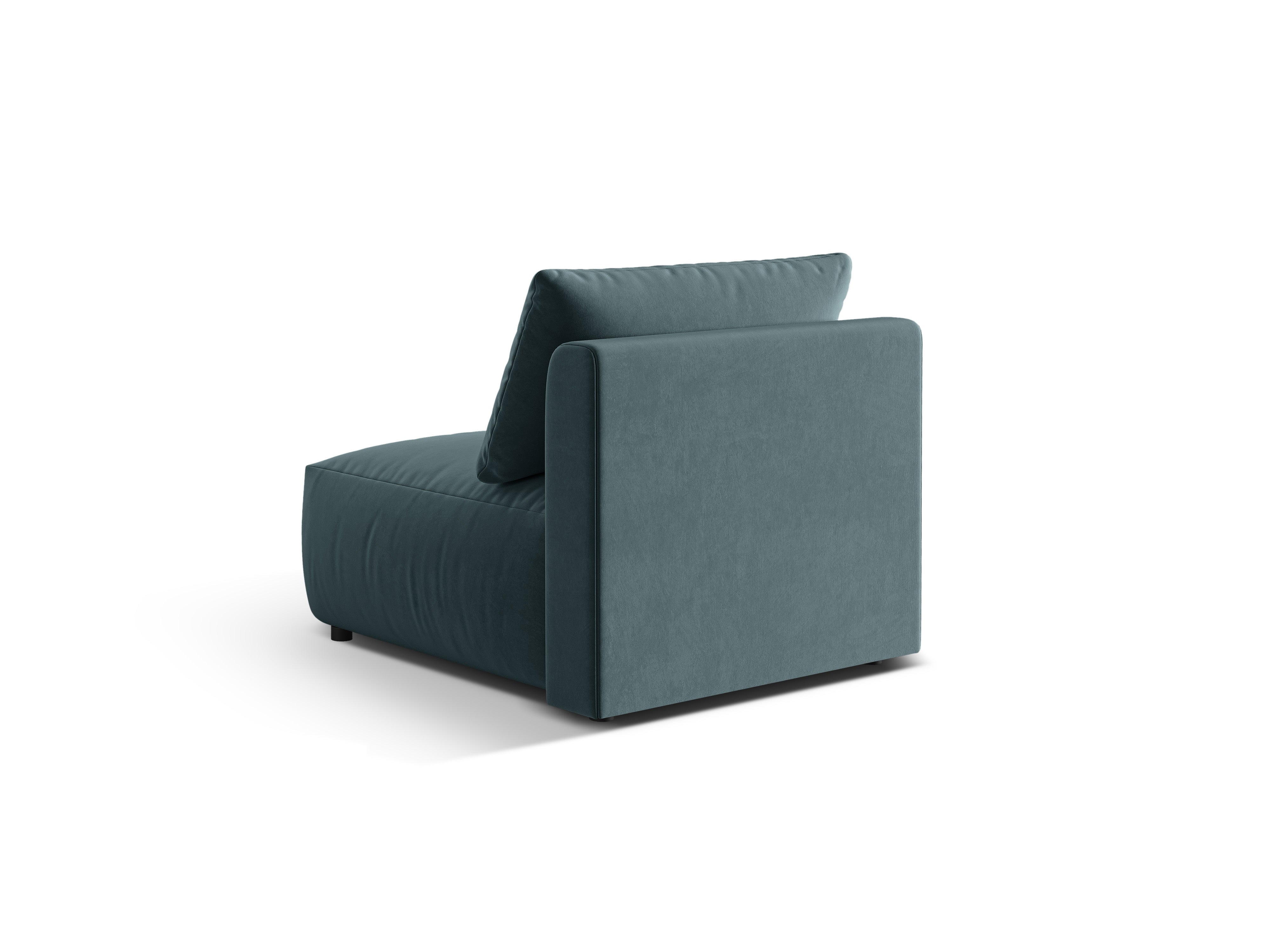 Sofa modułowa aksamitna CHRIS - element środkowy jasnoniebieski