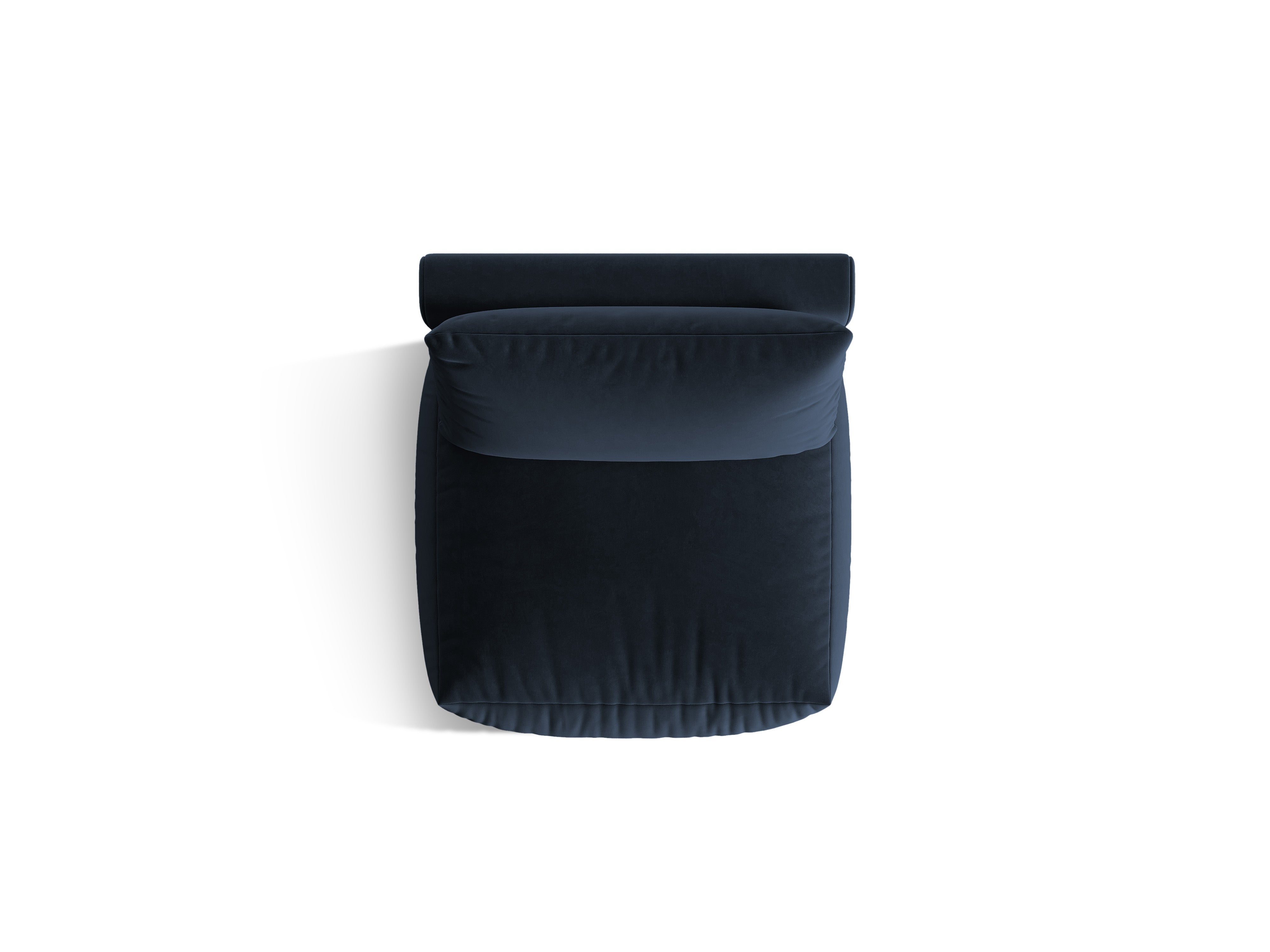 Sofa modułowa aksamitna CHRIS - element środkowy granat królewski