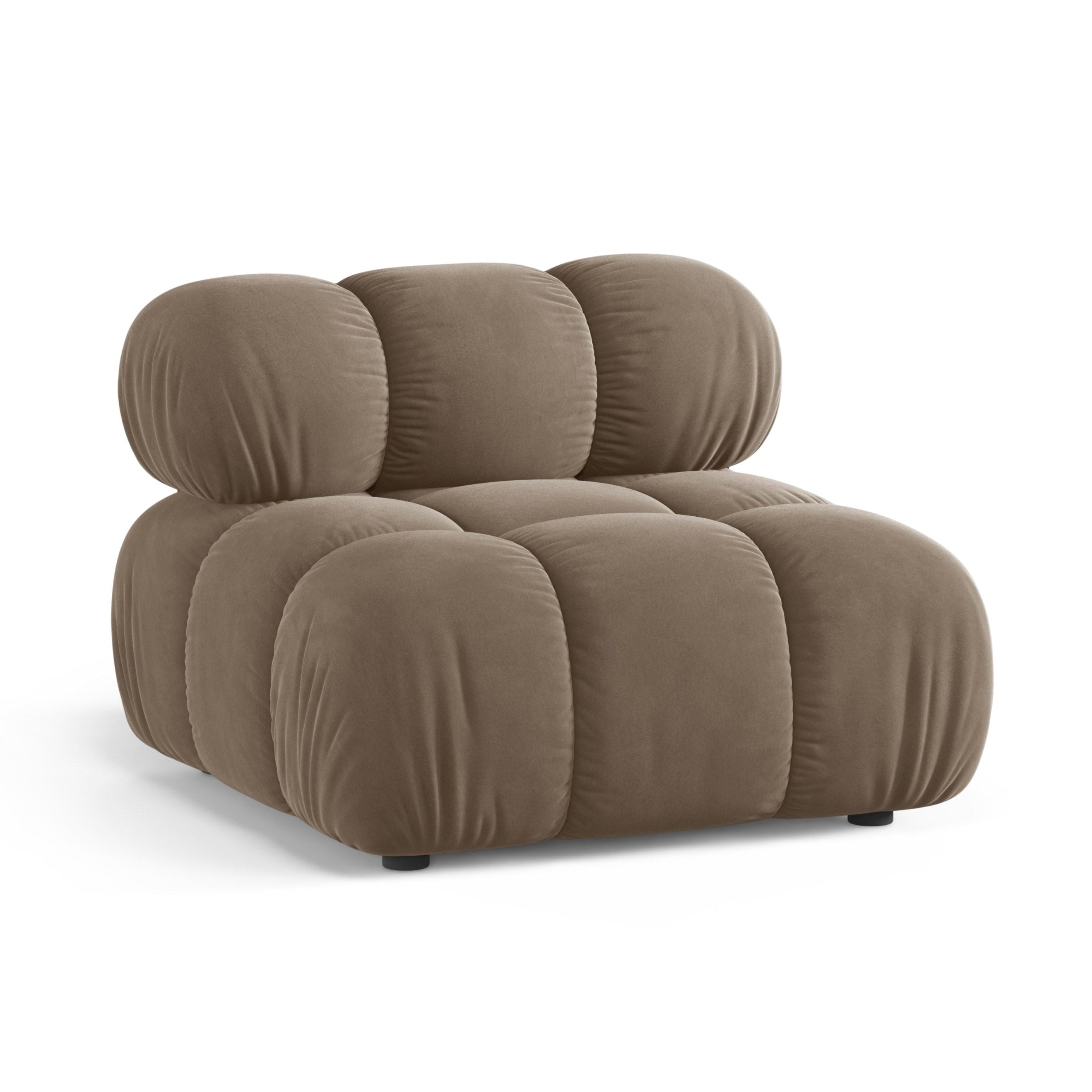 Fotel / moduł aksamitny BELLIS cappuccino