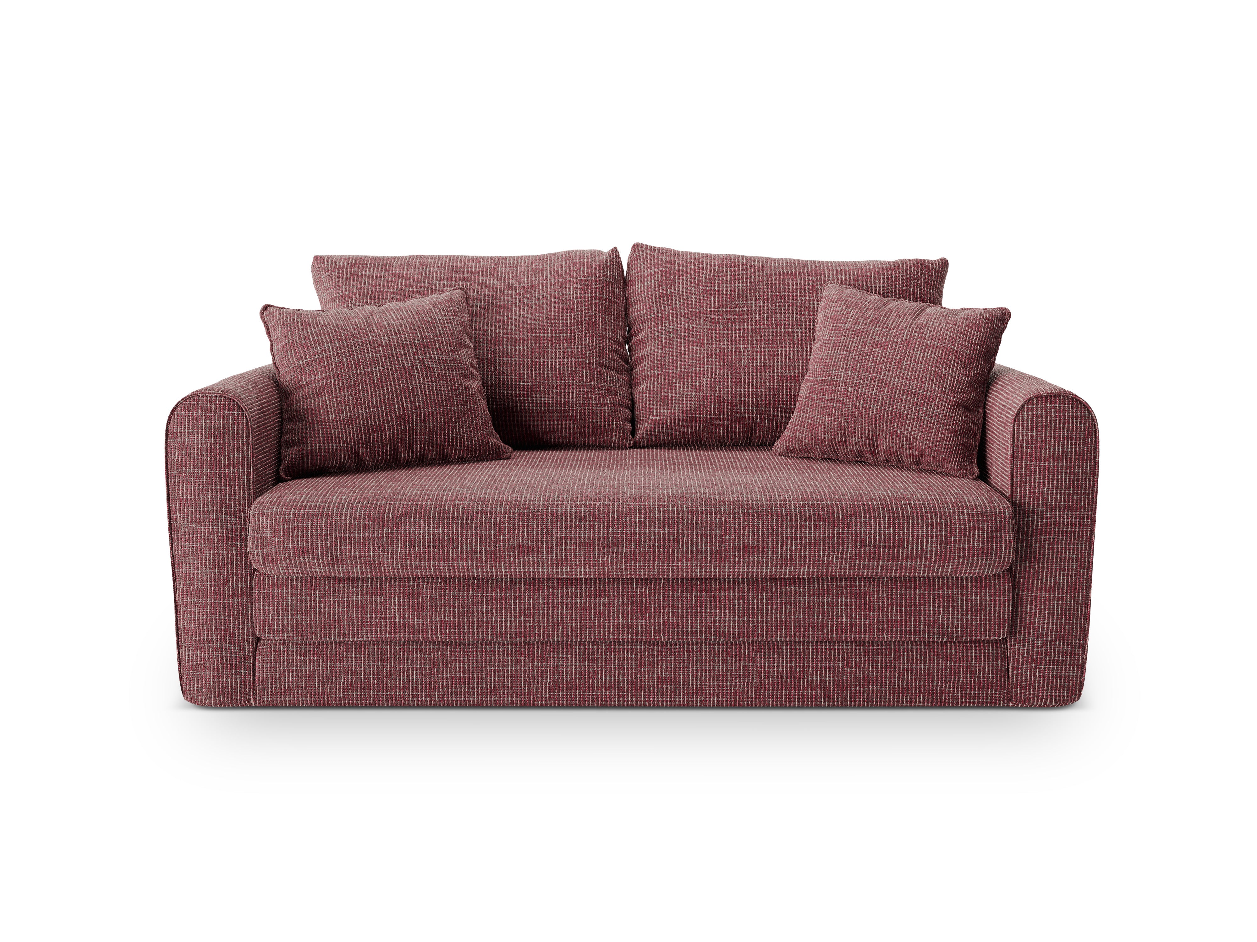 Sofa 2-osobowa z funkcją spania LIDO czerwony melanż