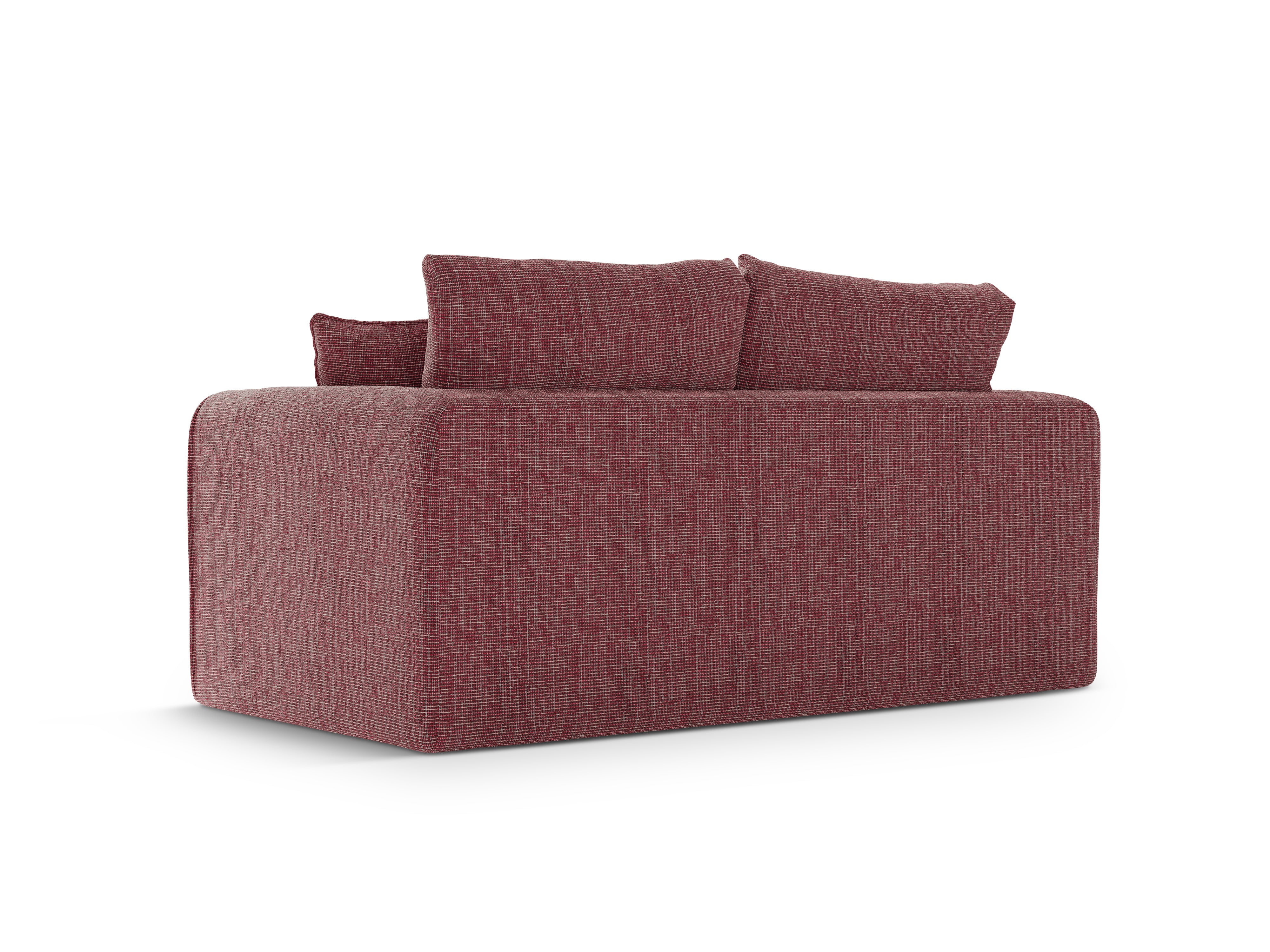Sofa 2-osobowa z funkcją spania LIDO czerwony melanż
