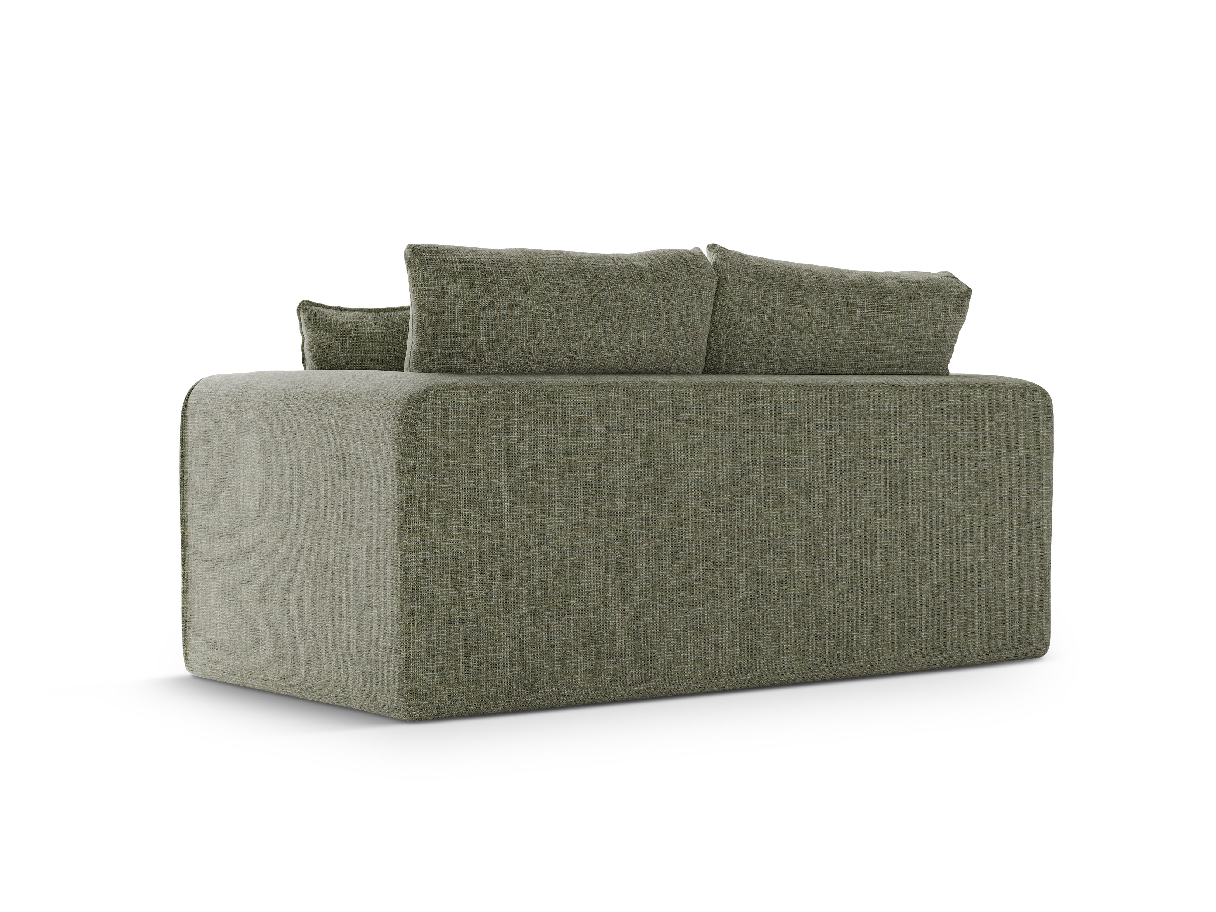 Sofa 2-osobowa z funkcją spania LIDO oliwkowy melanż