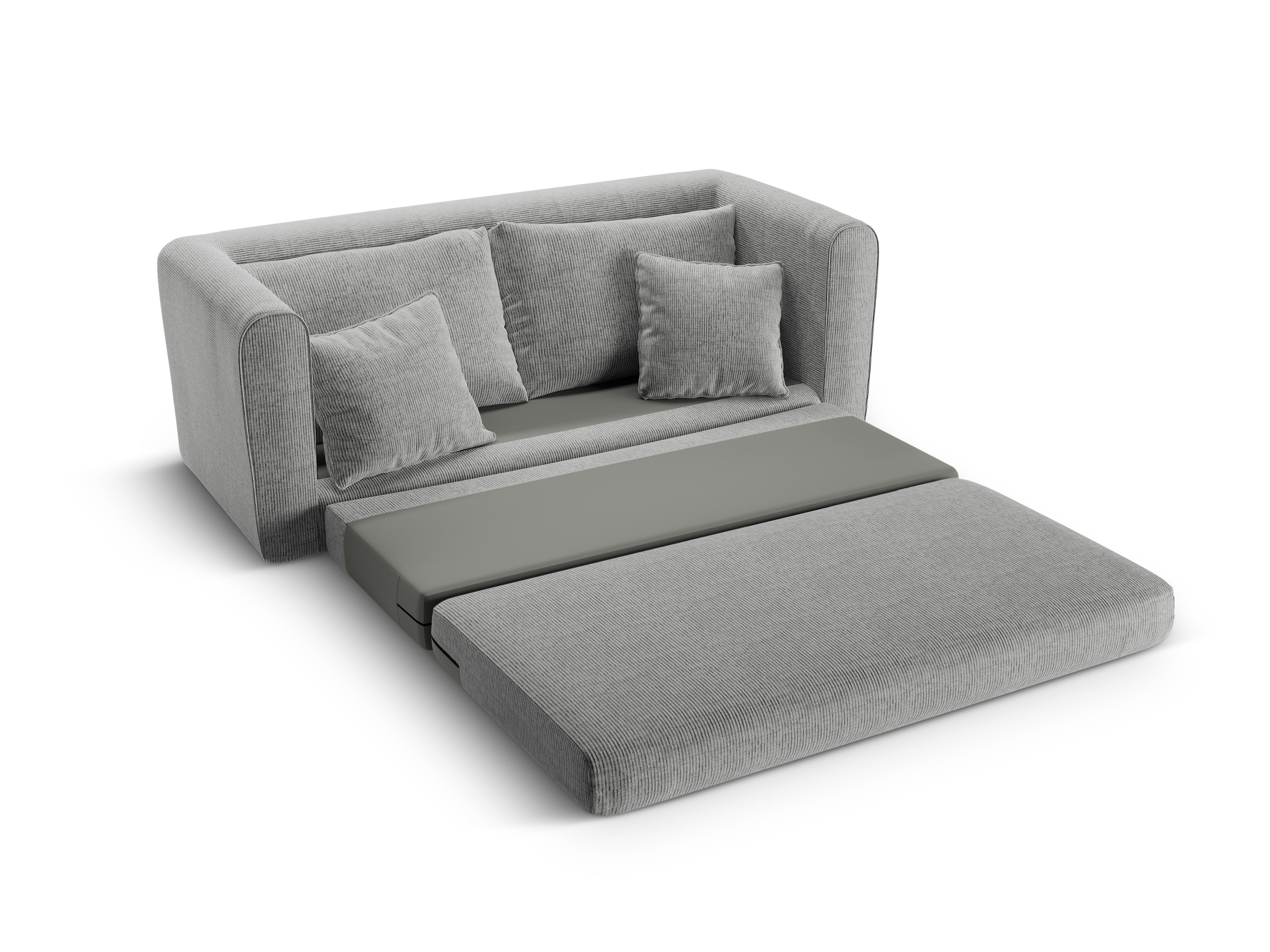 2-Seater Sofa with Sleeping Function LIDO Warm Gray Melange