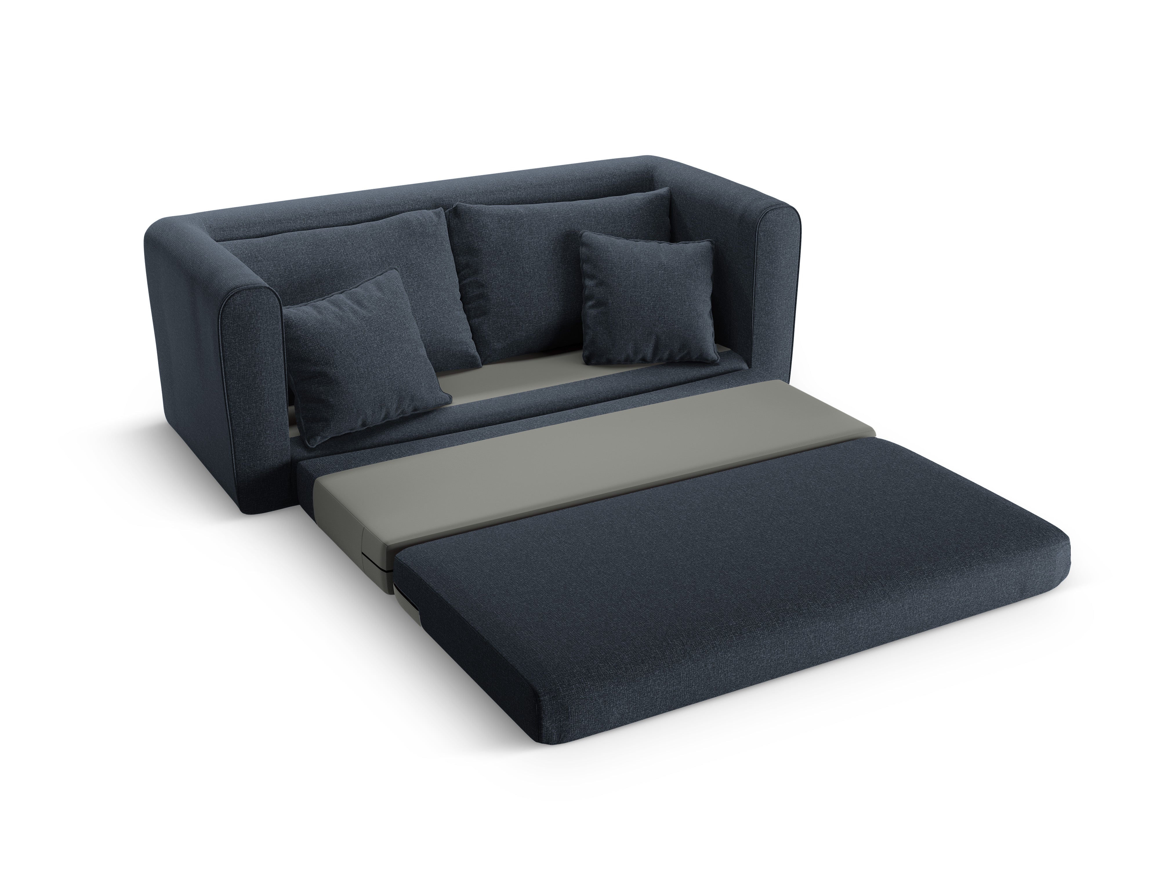2-Seater Sofa with Sleeping Function LIDO Dark Blue