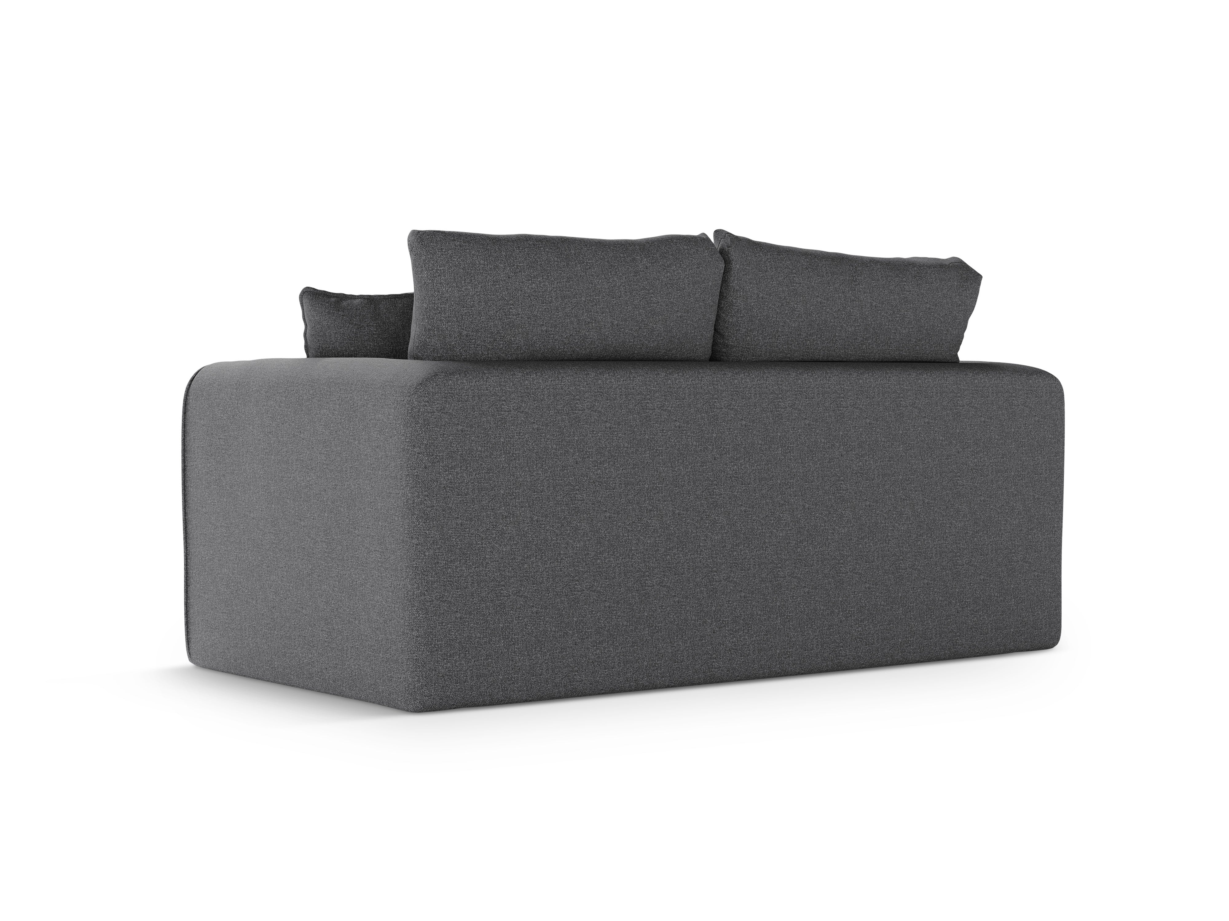Sofa 2-osobowa z funkcją spania LIDO ciemny szary