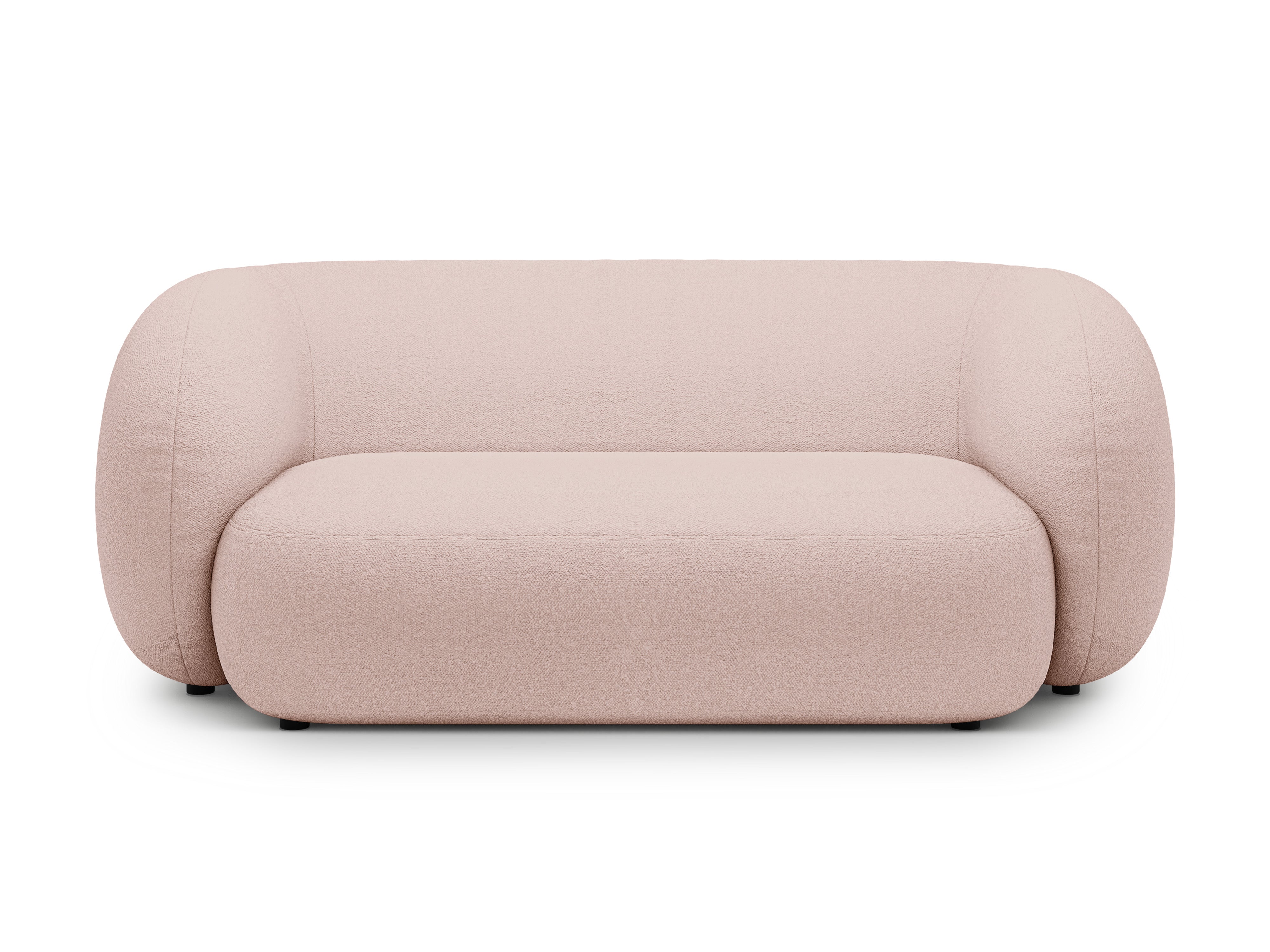 Sofa 2-osobowa KATE różowy boucle