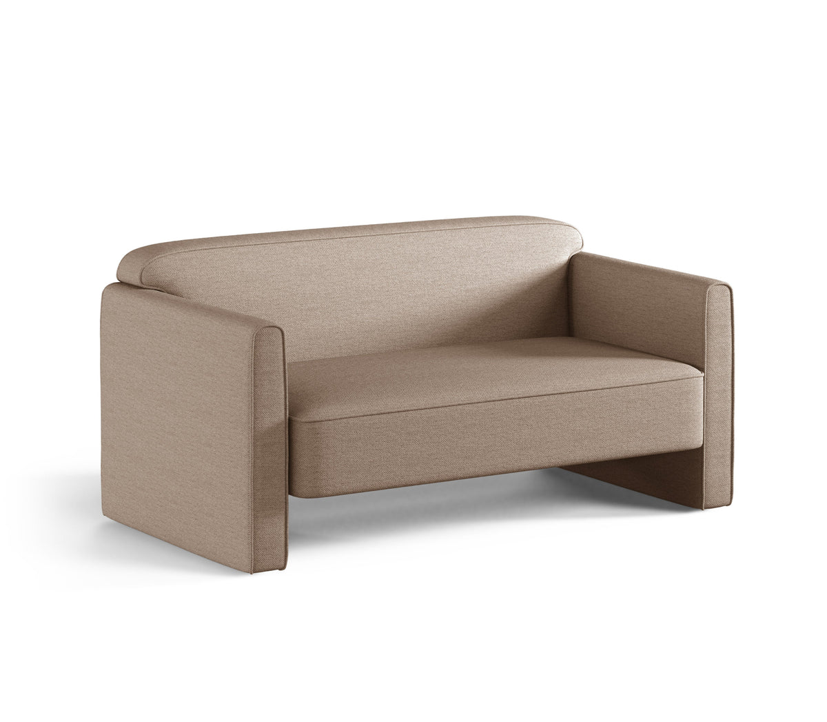 Sofa 2-osobowa ABBY ciemny beżowy