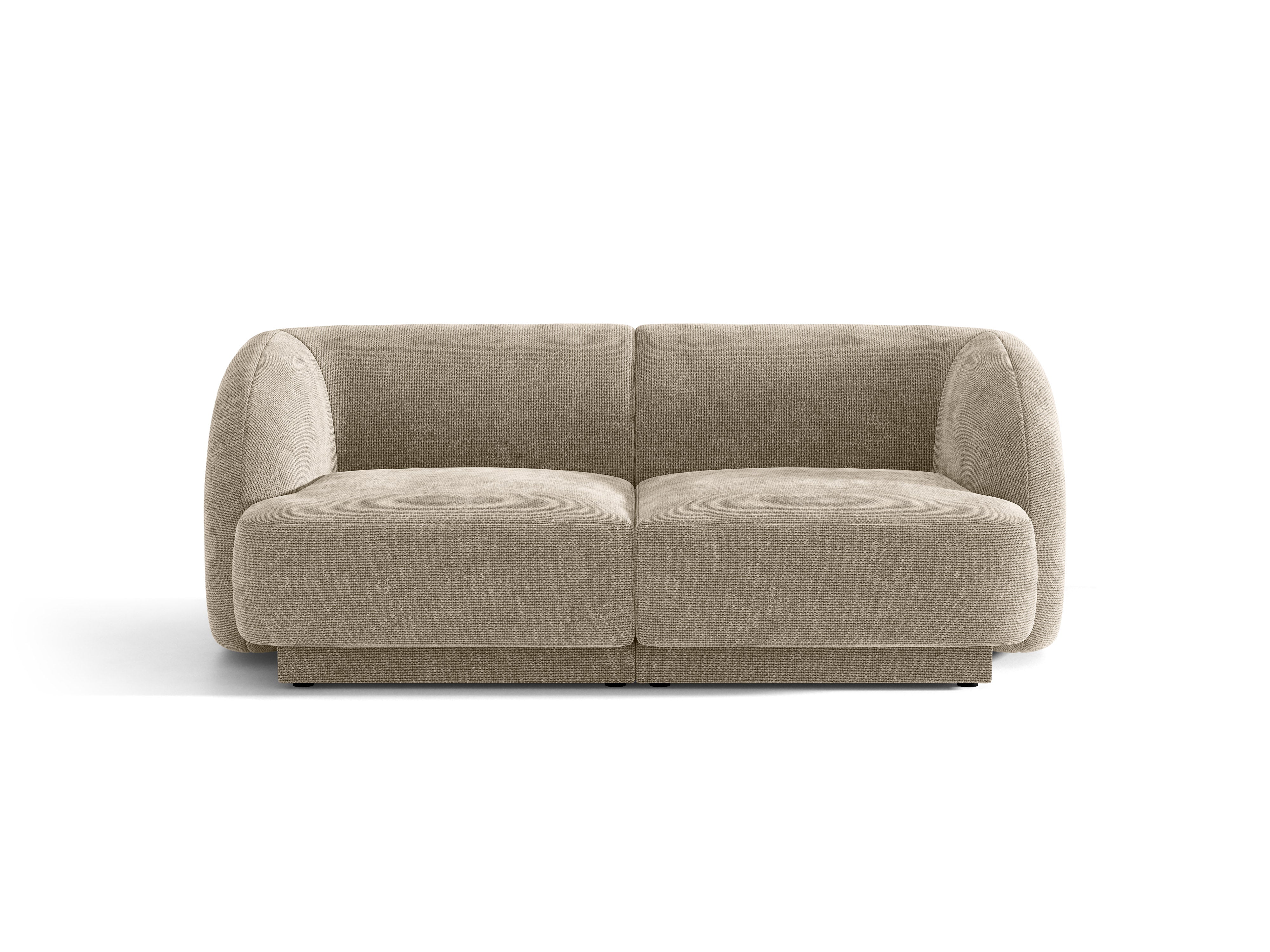 Sofa 2-osobowa MILEY beżowy szenil jedwabisty – Micadoni