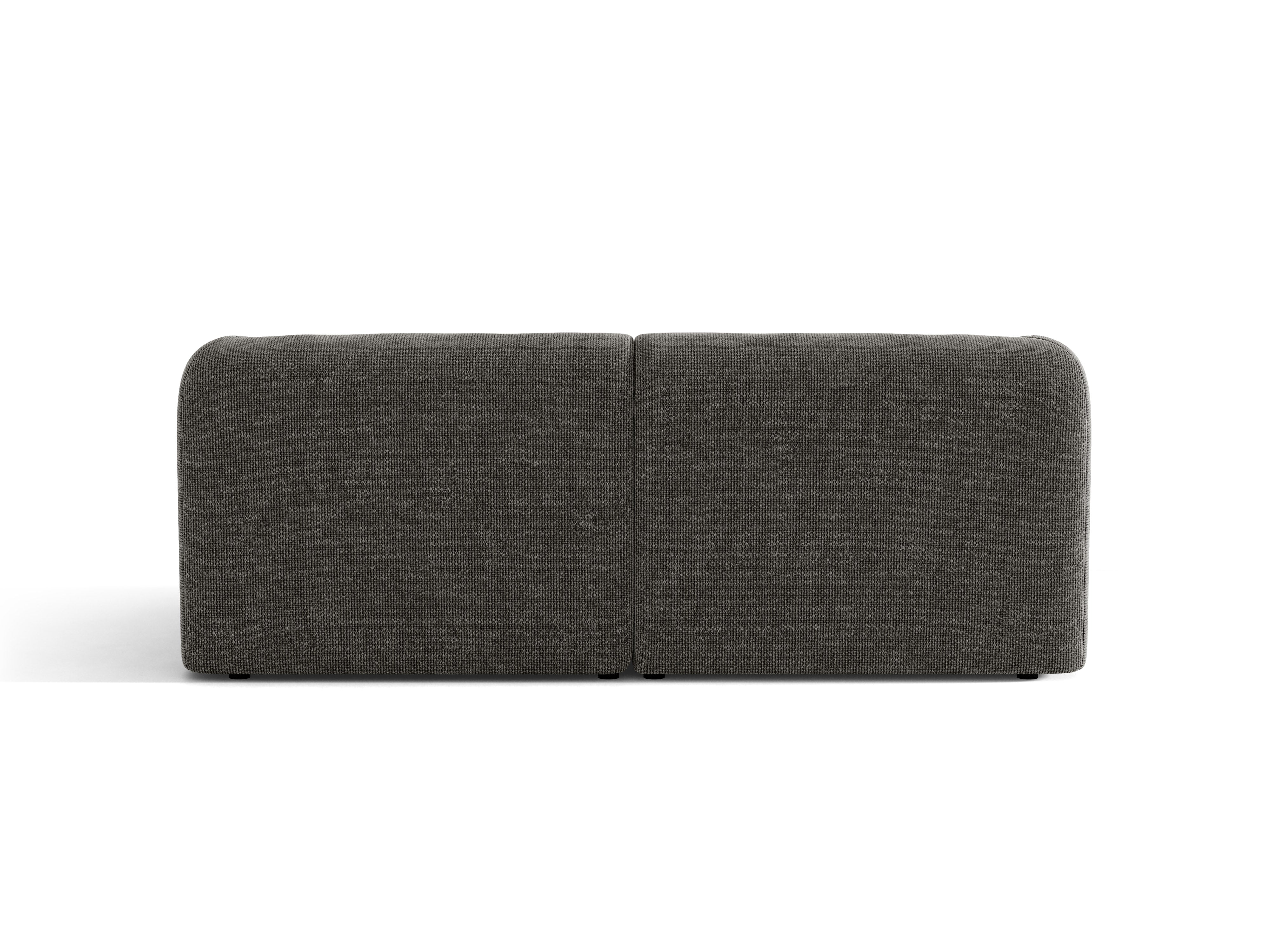 Sofa 2-osobowa MILEY szary szenil jedwabisty
