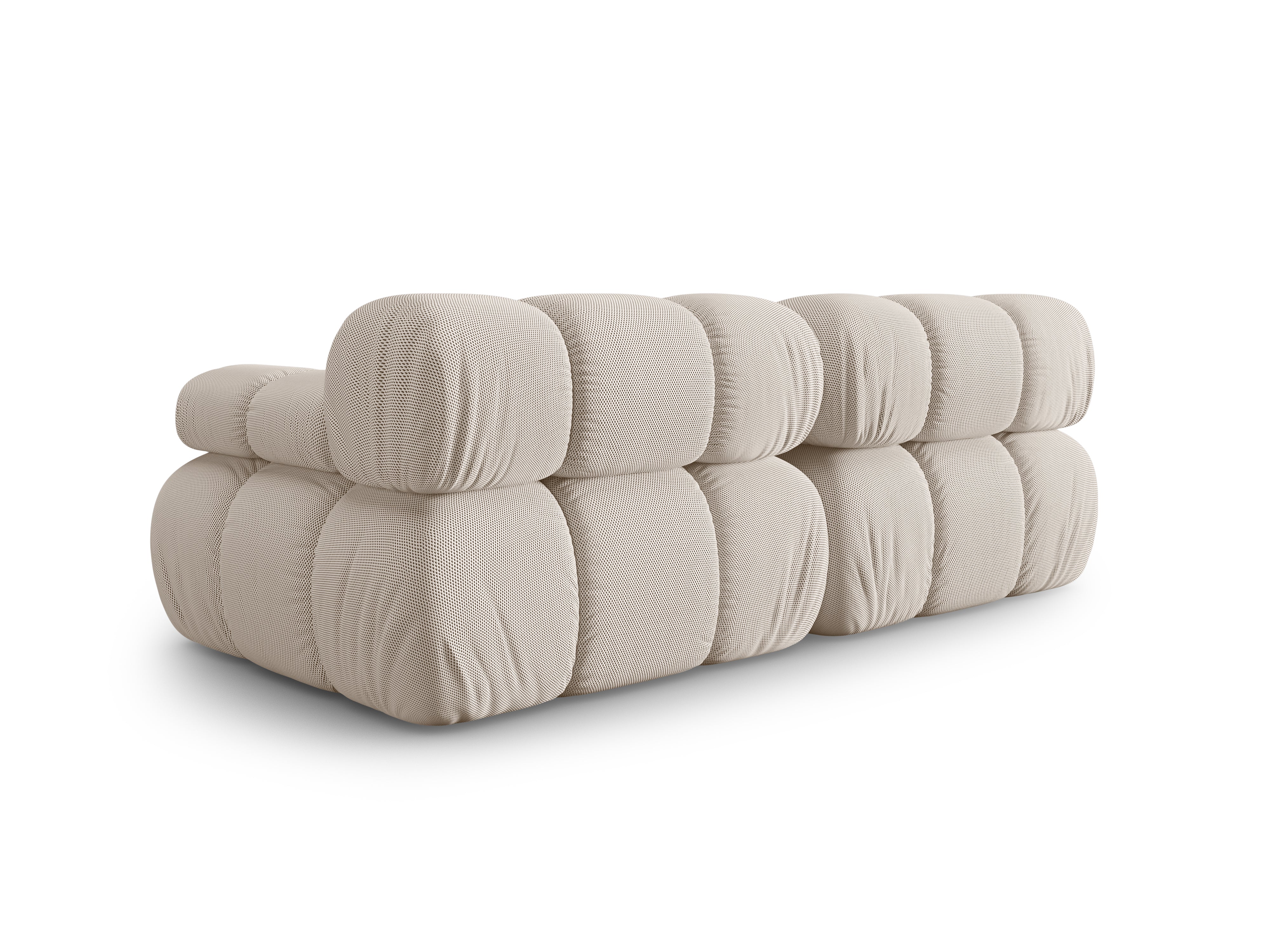 Sofa modułowa 2-osobowa BELLIS beżowa tkanina 3D