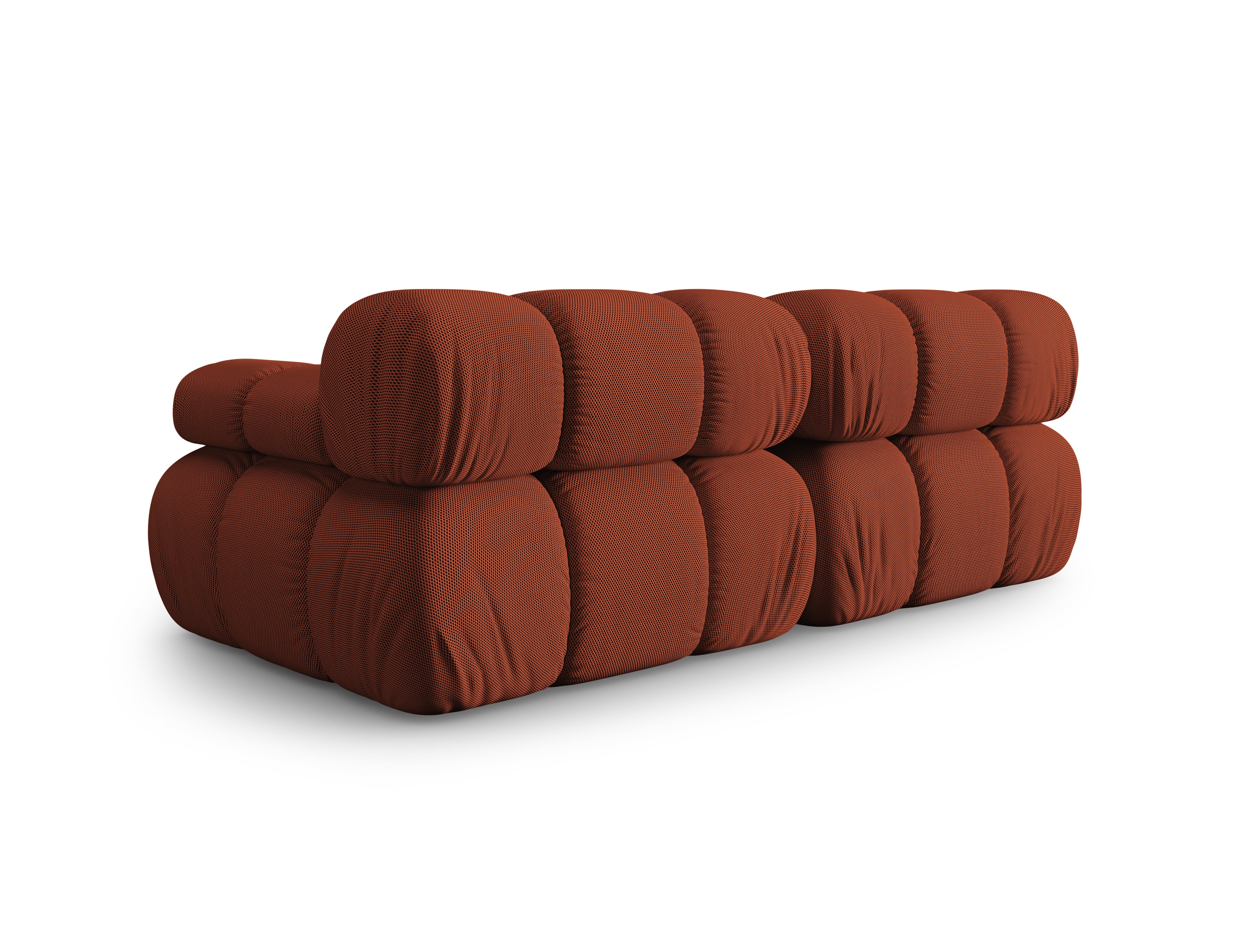 Sofa modułowa 2-osobowa BELLIS ceglana tkanina 3D