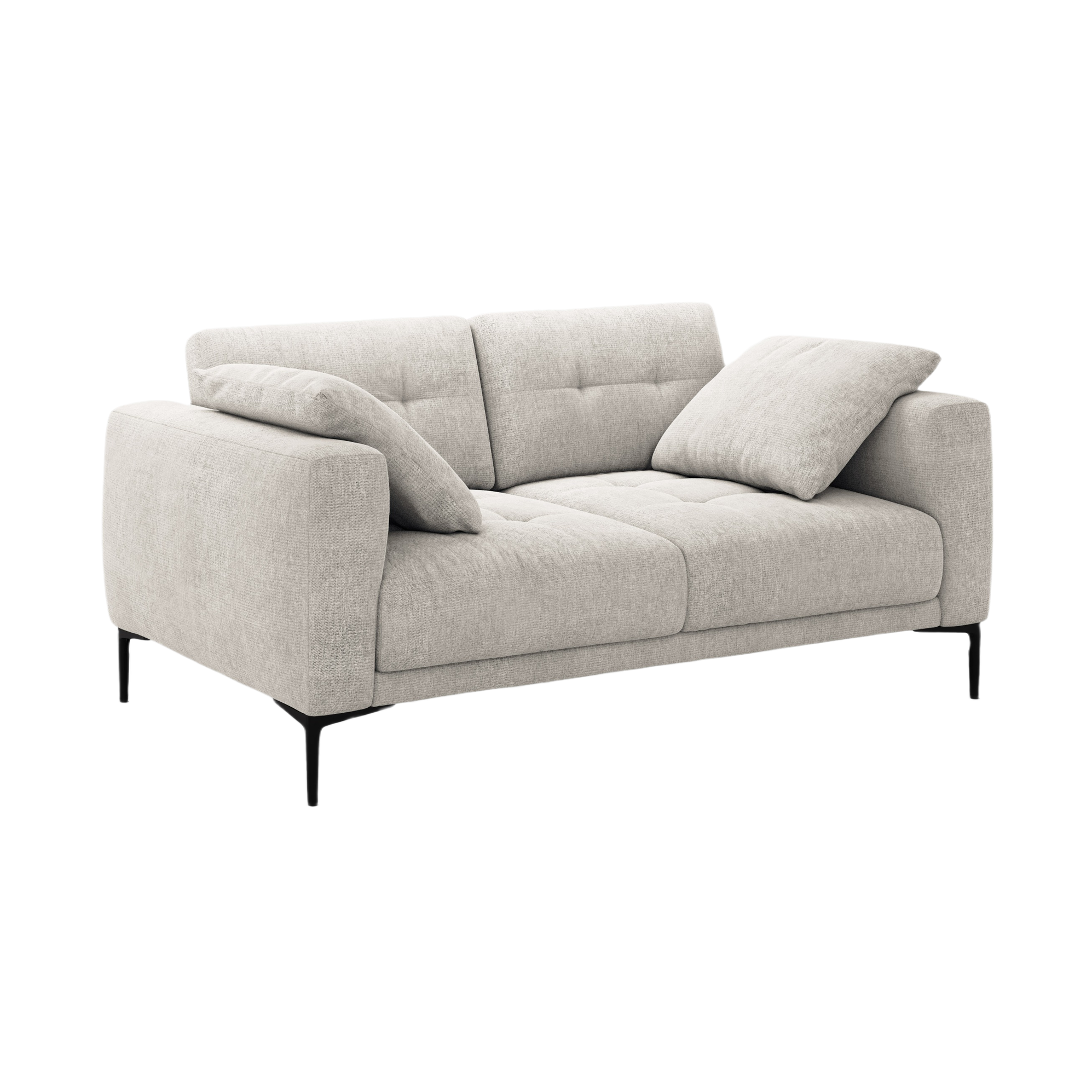 BEMY Beige Chenille 2-Seater Sofa