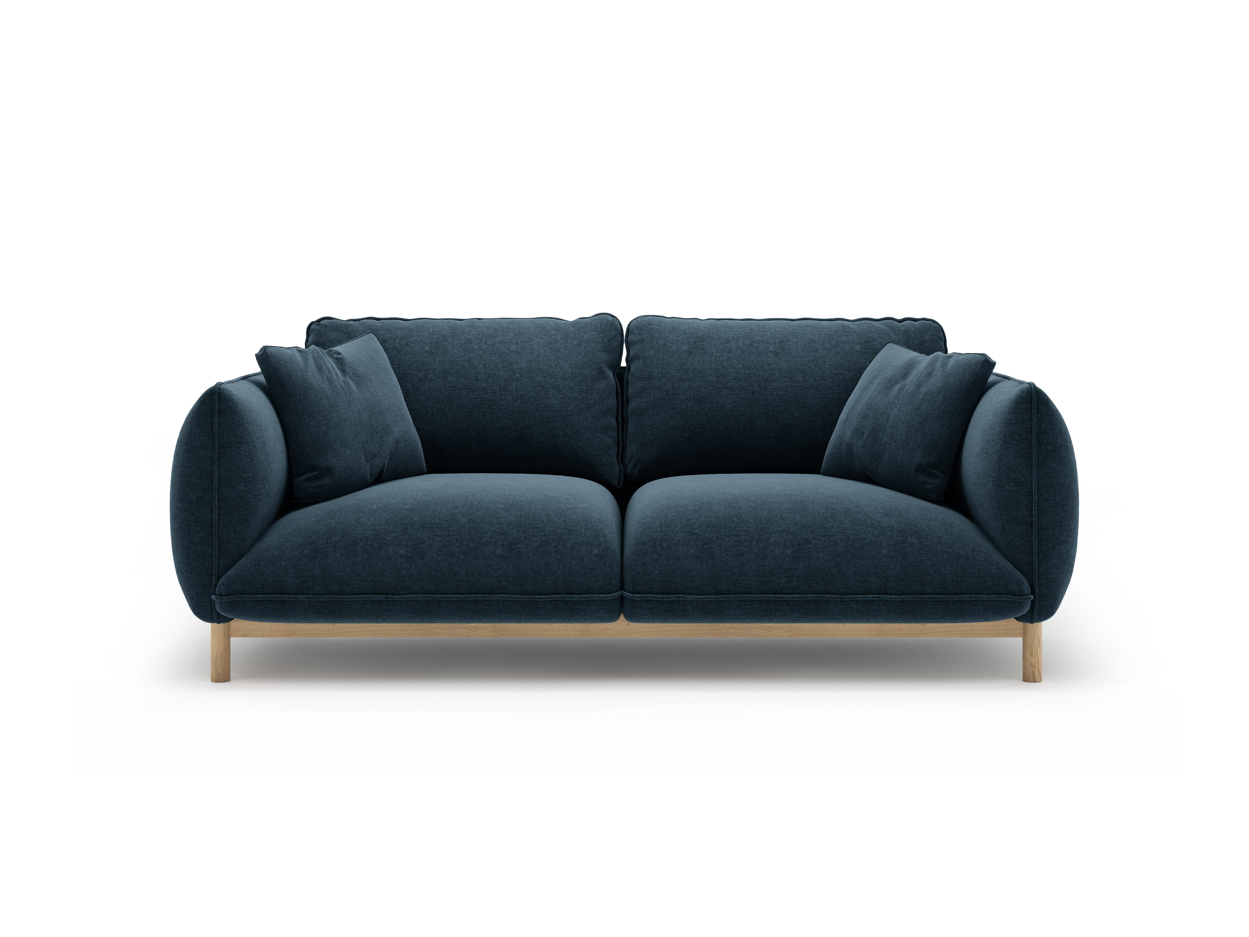 Sofa 2-osobowa ADA morski niebieski szenil