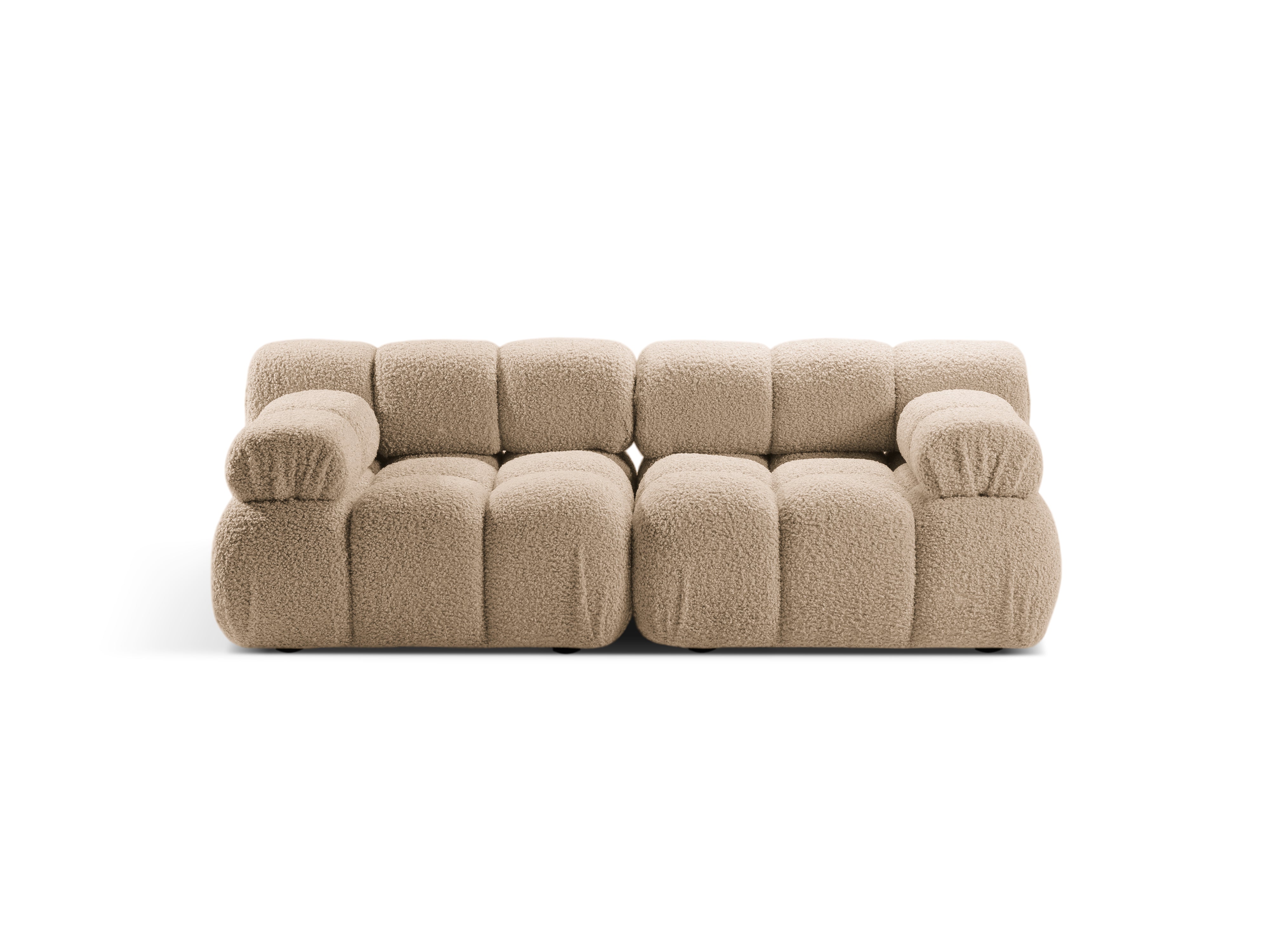 Sofa modułowa 2-osobowa BELLIS piaskowy boucle