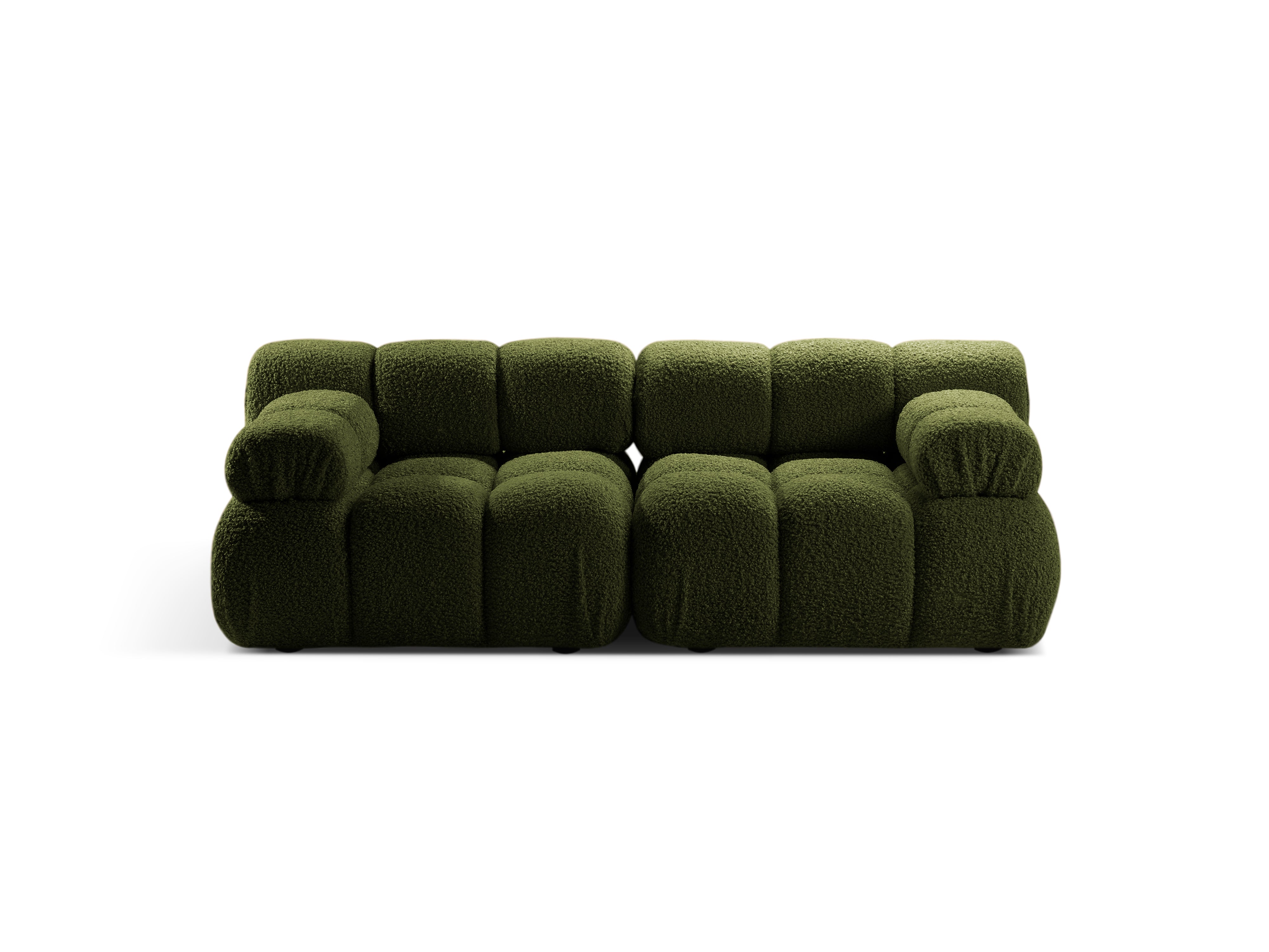 Sofa modułowa 2-osobowa BELLIS zielony boucle