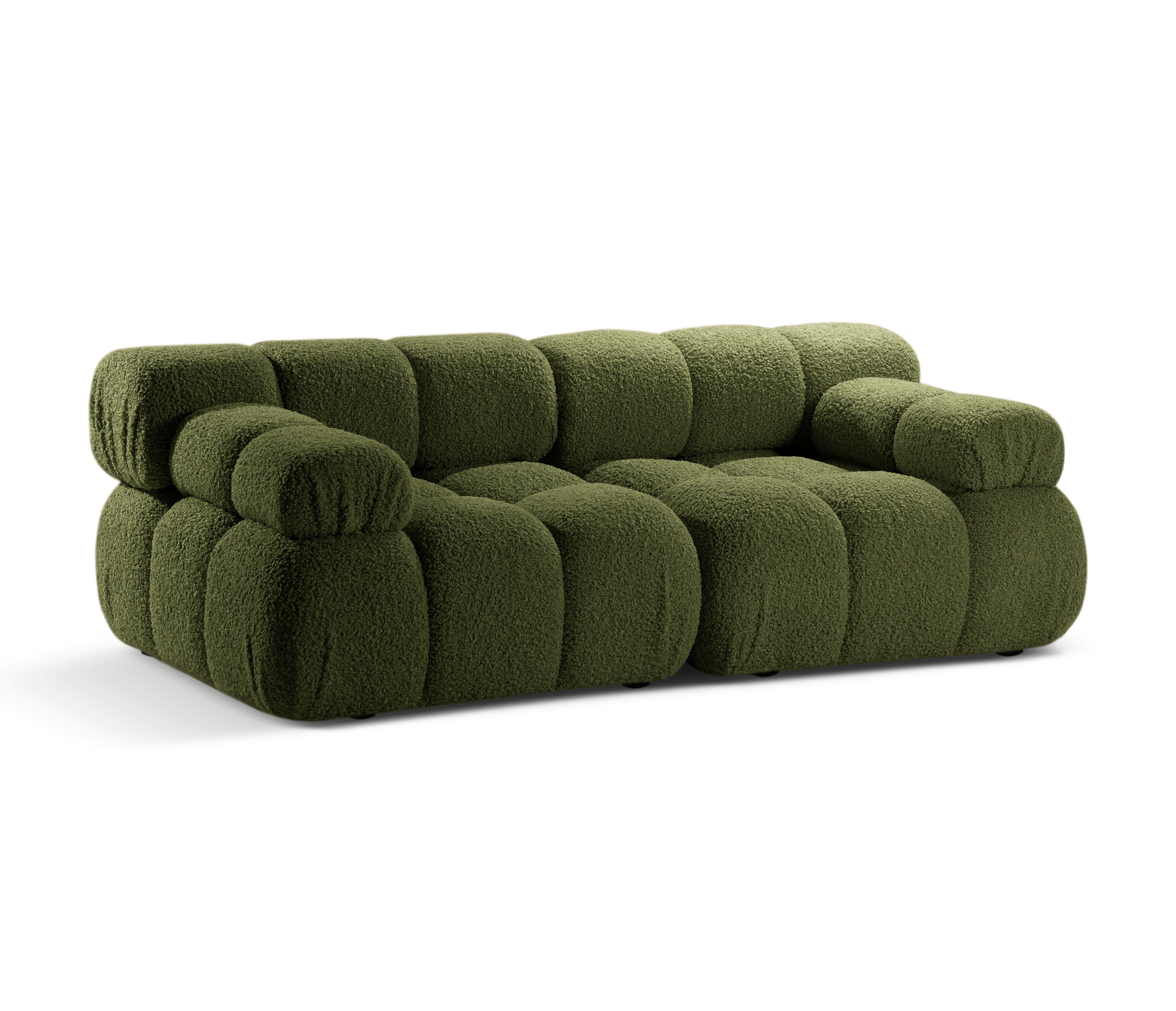 Sofa modułowa 2-osobowa BELLIS zielony boucle