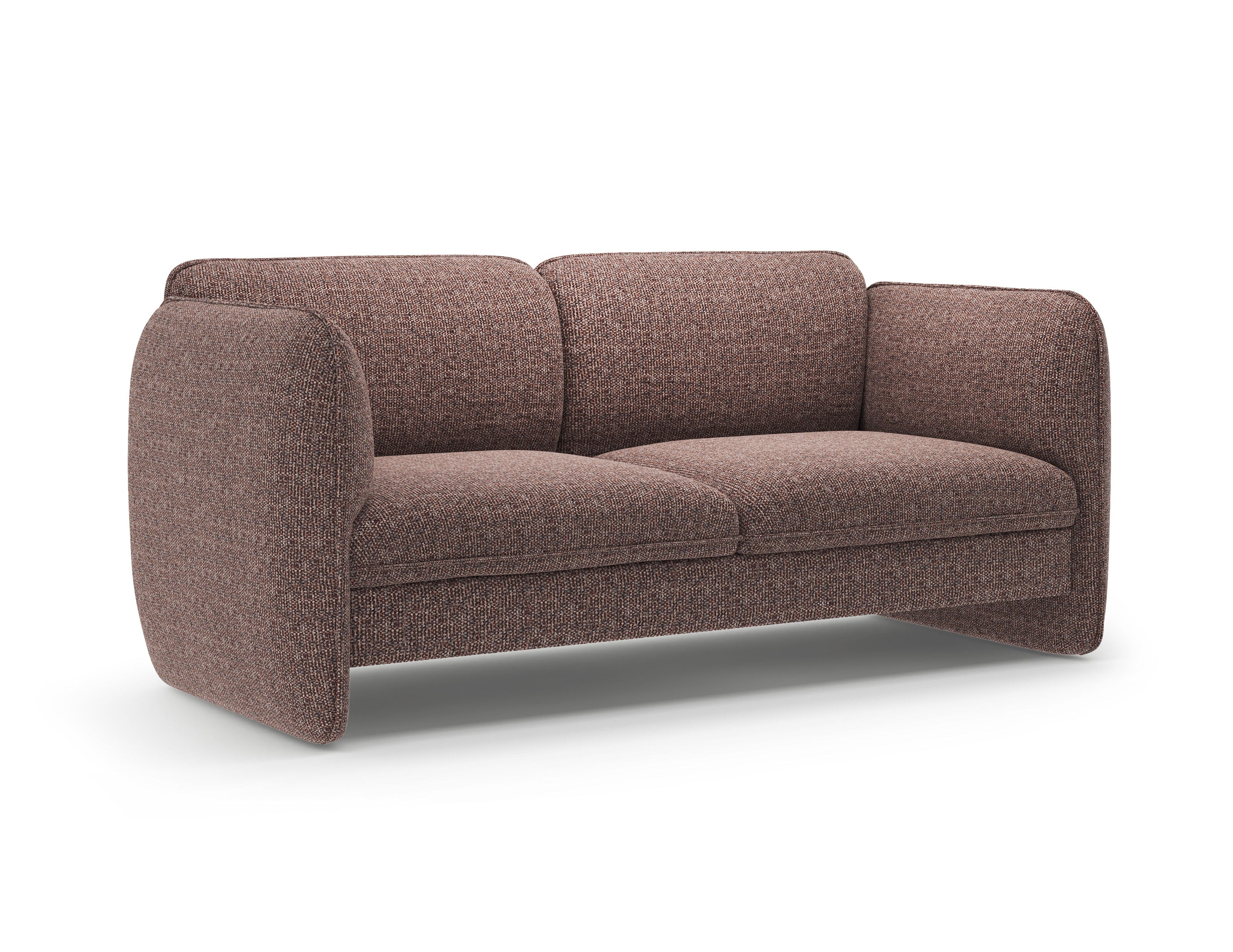 Sofa 2-osobowa GEORGIA brązowy szenil