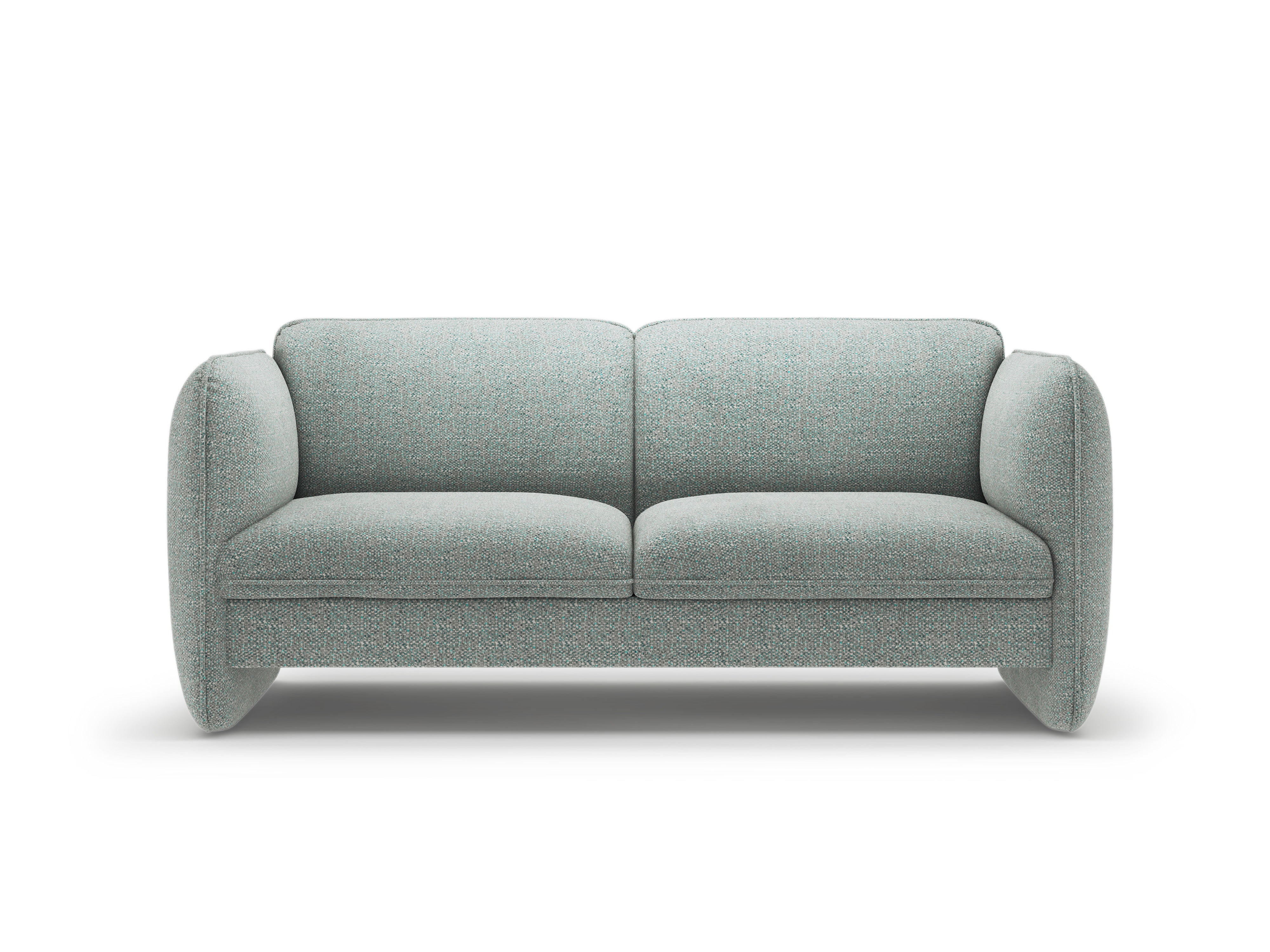 Sofa 2-osobowa GEORGIA zgaszony niebieski szenil