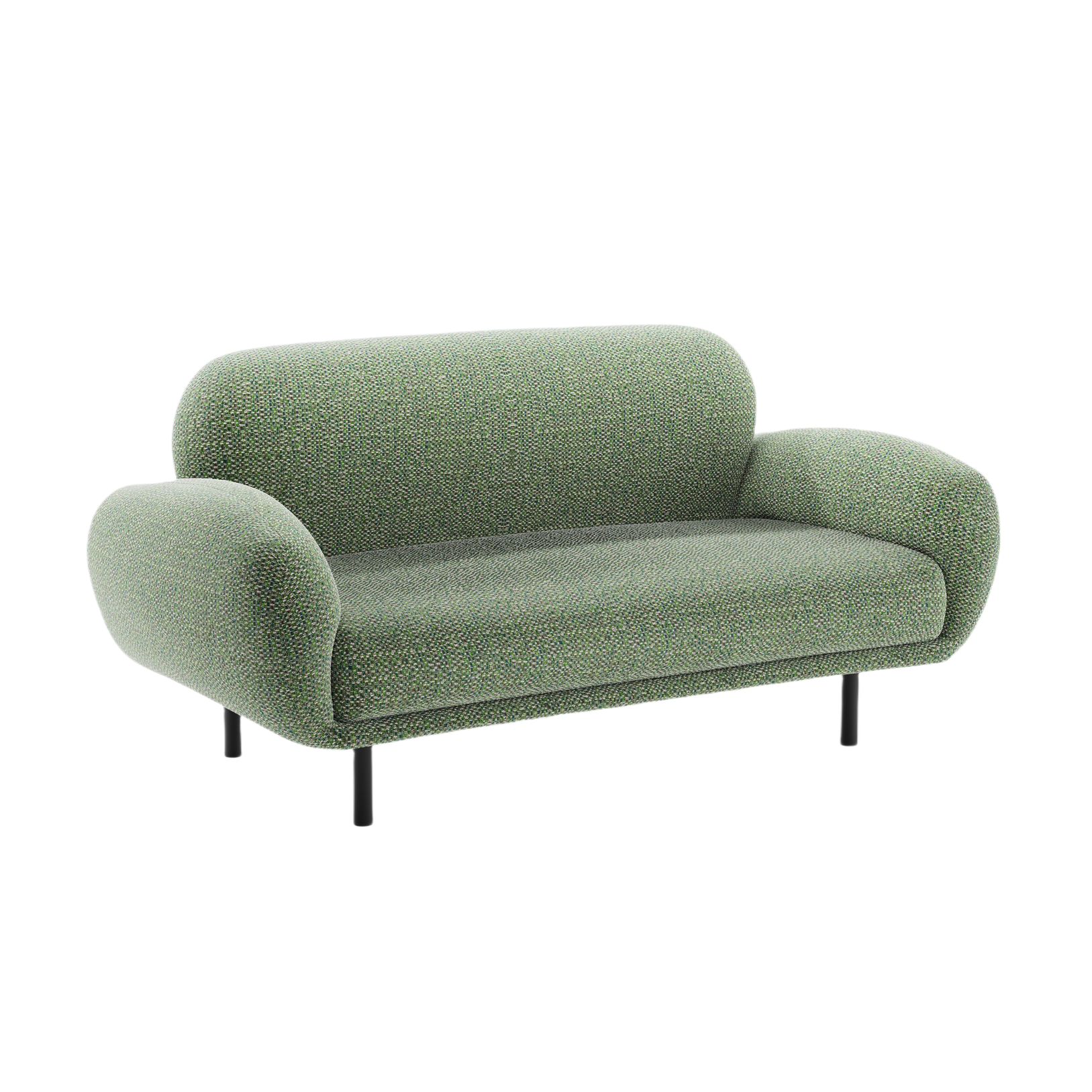 2-seater Sofa POPPY green chenille