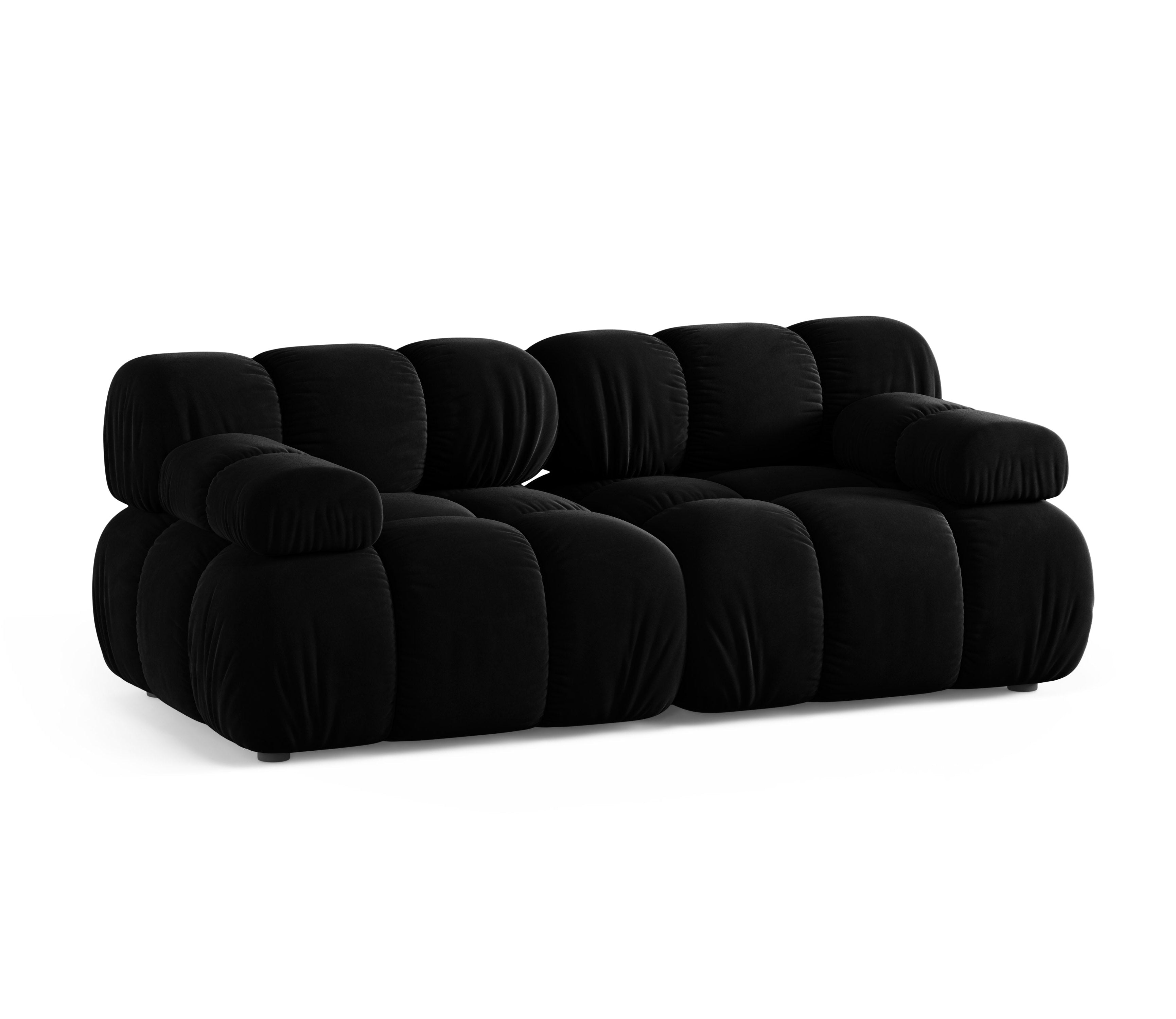 Sofa modułowa 2-osobowa BELLIS czarny welur
