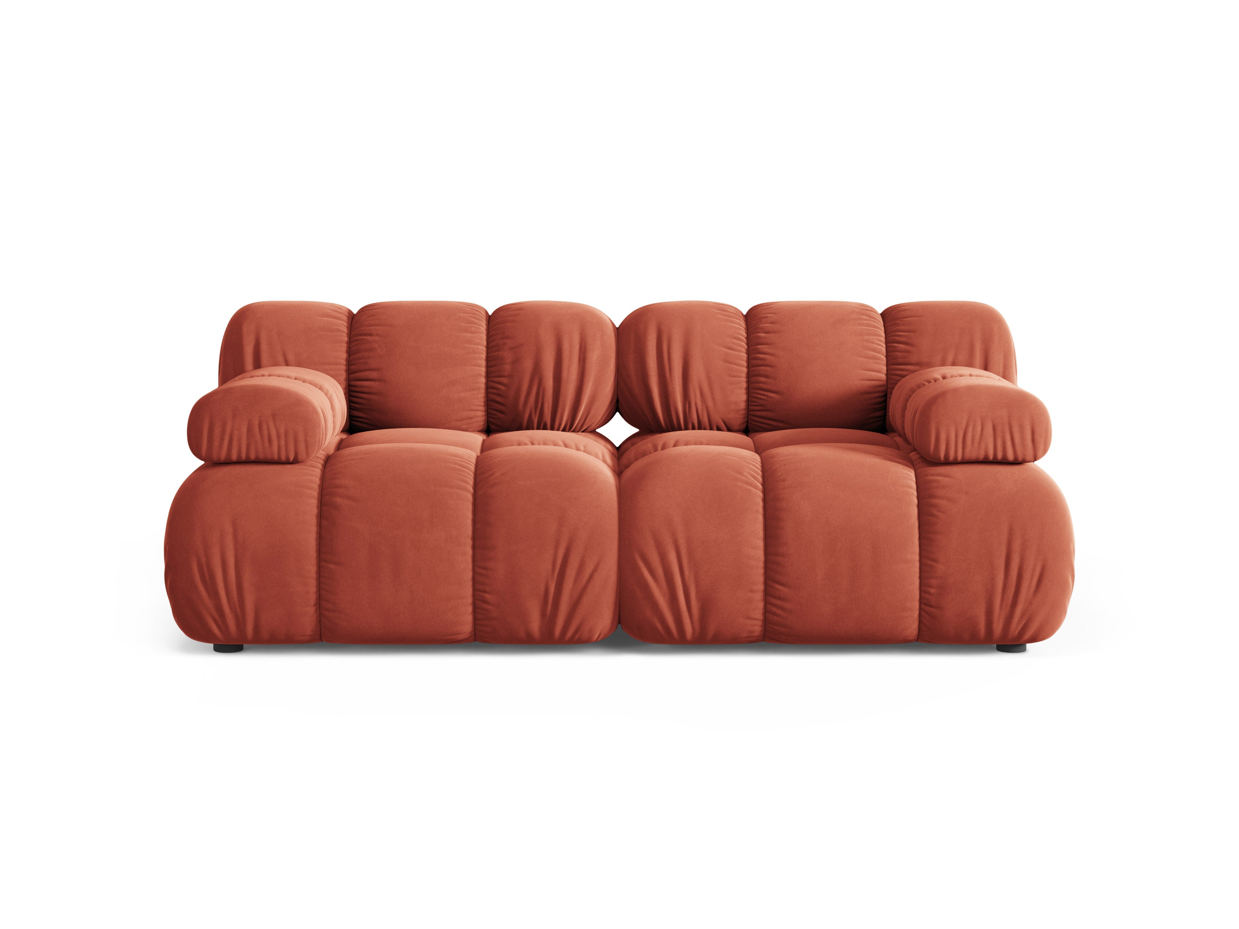Sofa modułowa 2-osobowa BELLIS koralowy welur