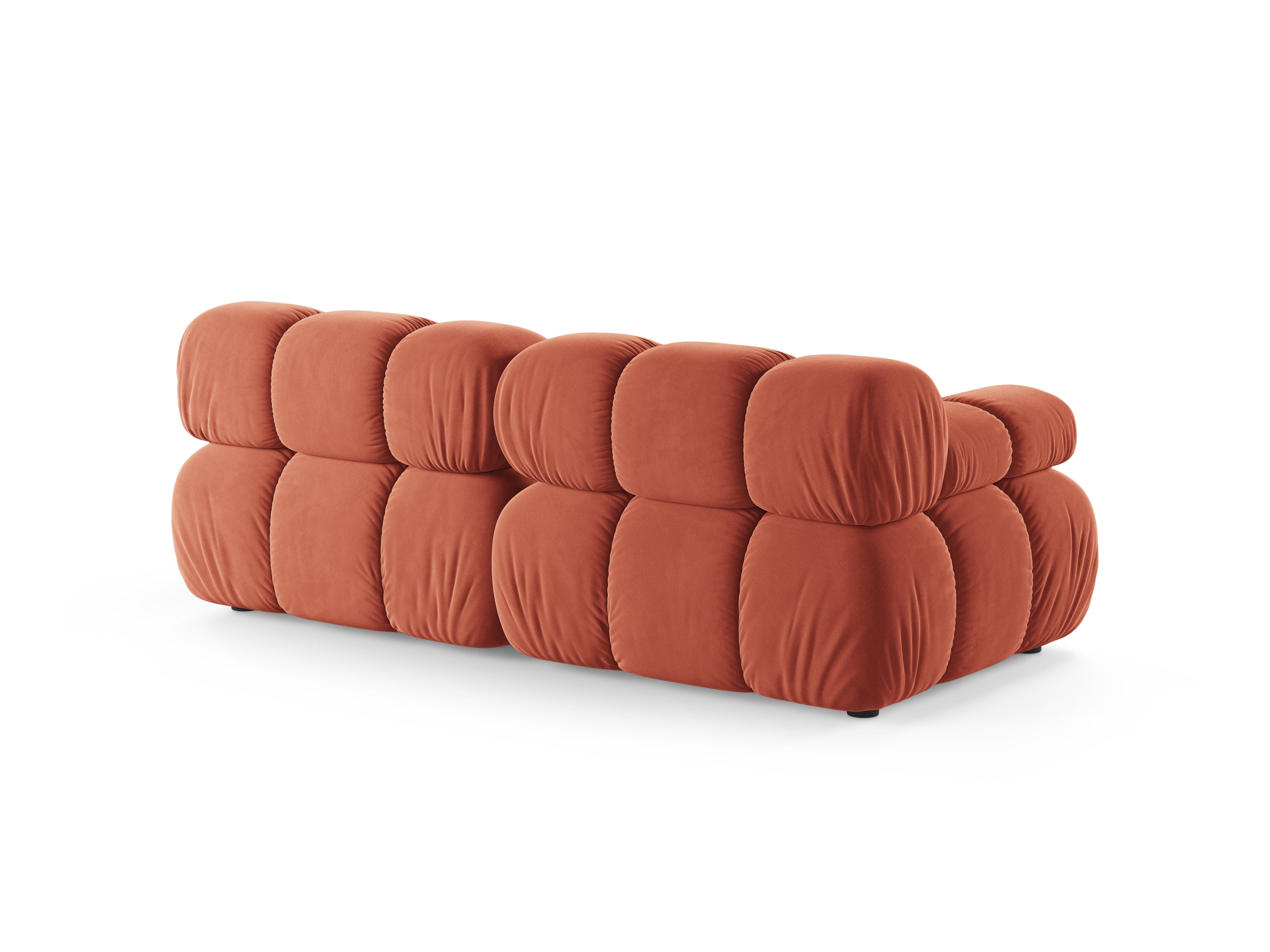 Sofa modułowa 2-osobowa BELLIS koralowy welur