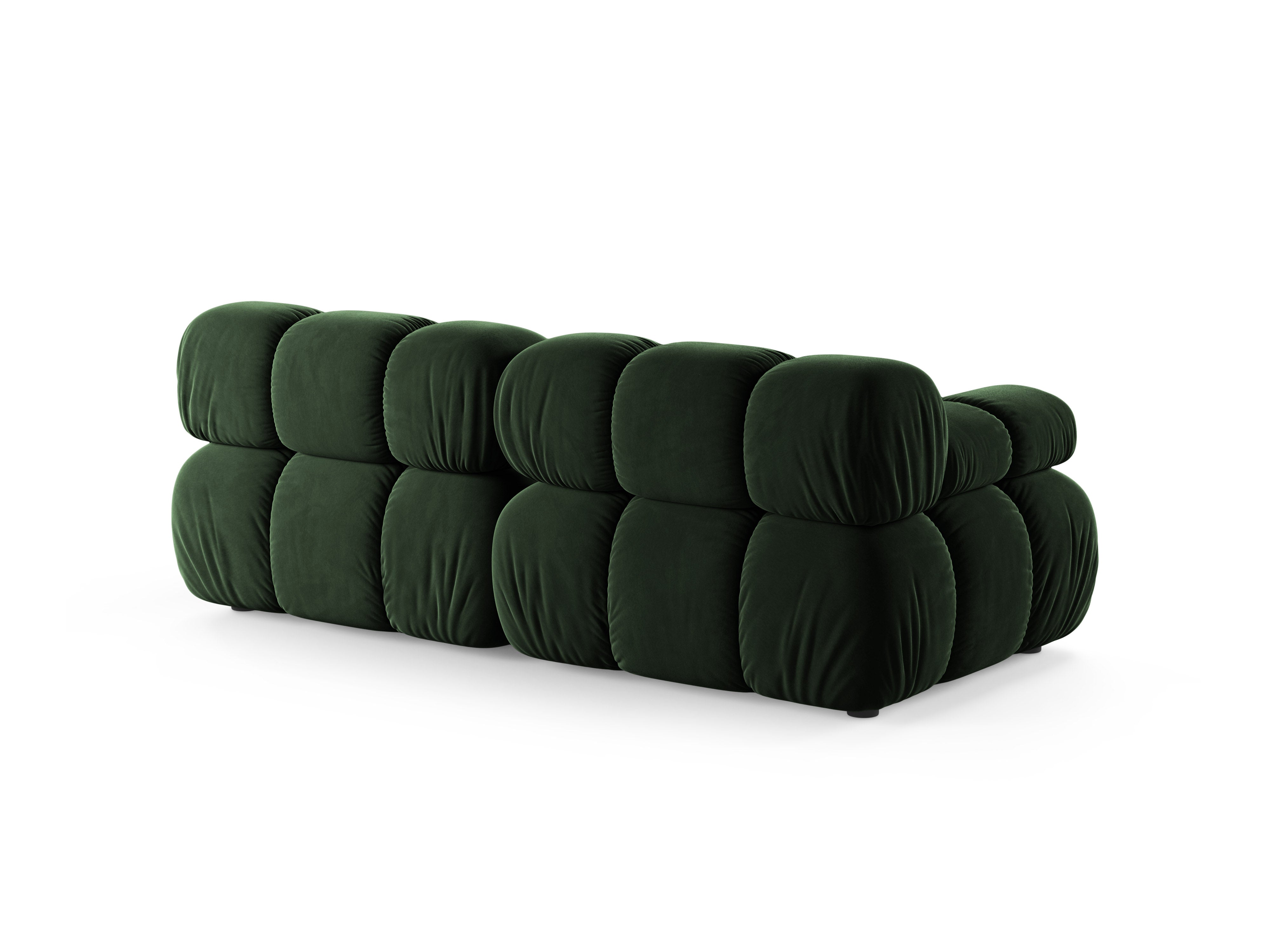 Sofa modułowa 2-osobowa BELLIS butelkowy zielony welur