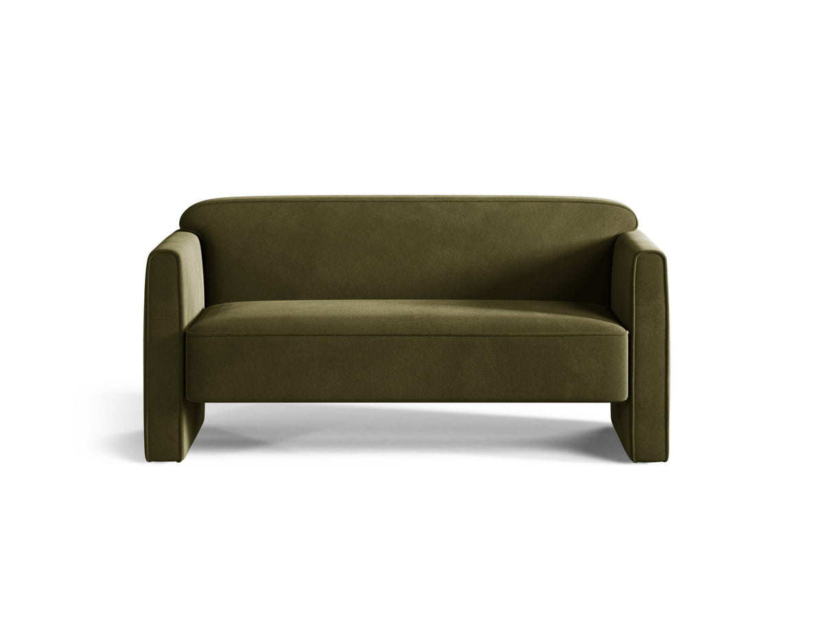Sofa 2-osobowa aksamitna ABBY zielony