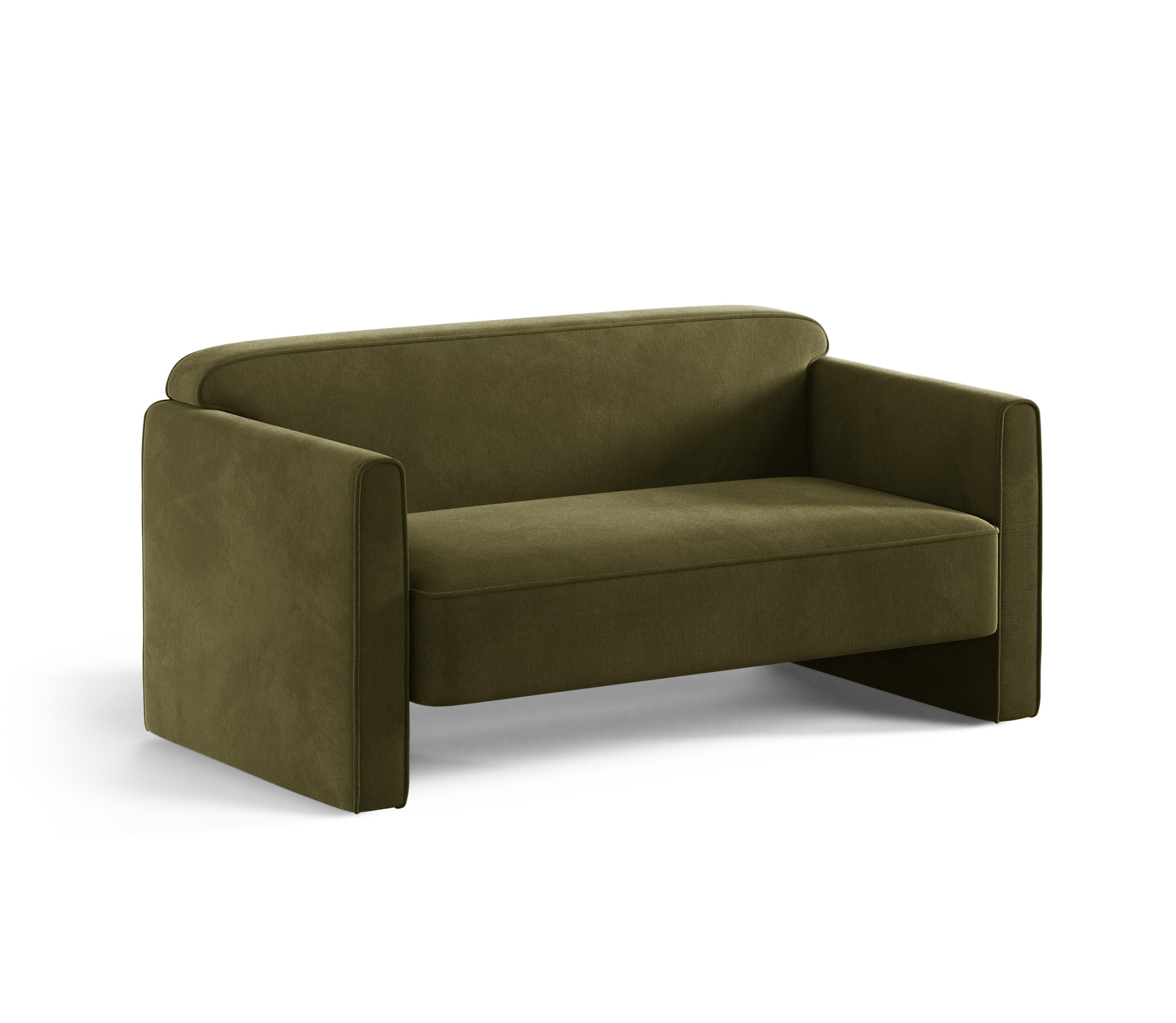Sofa 2-osobowa aksamitna ABBY zielony