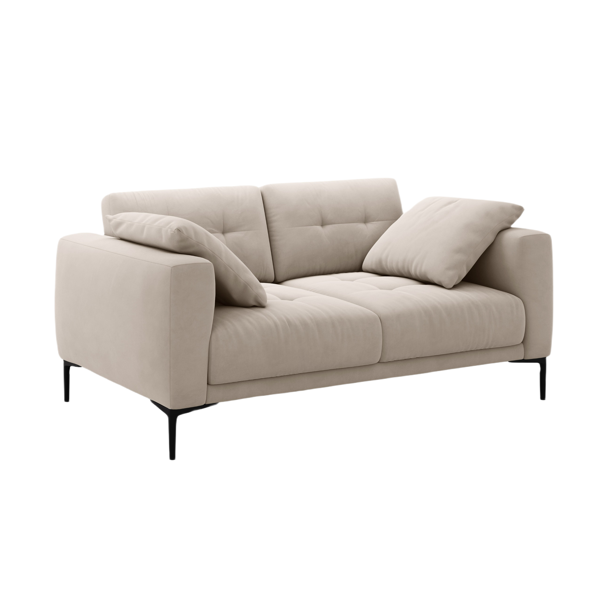 Sofa aus Samt 2-sitzig BEMY beige