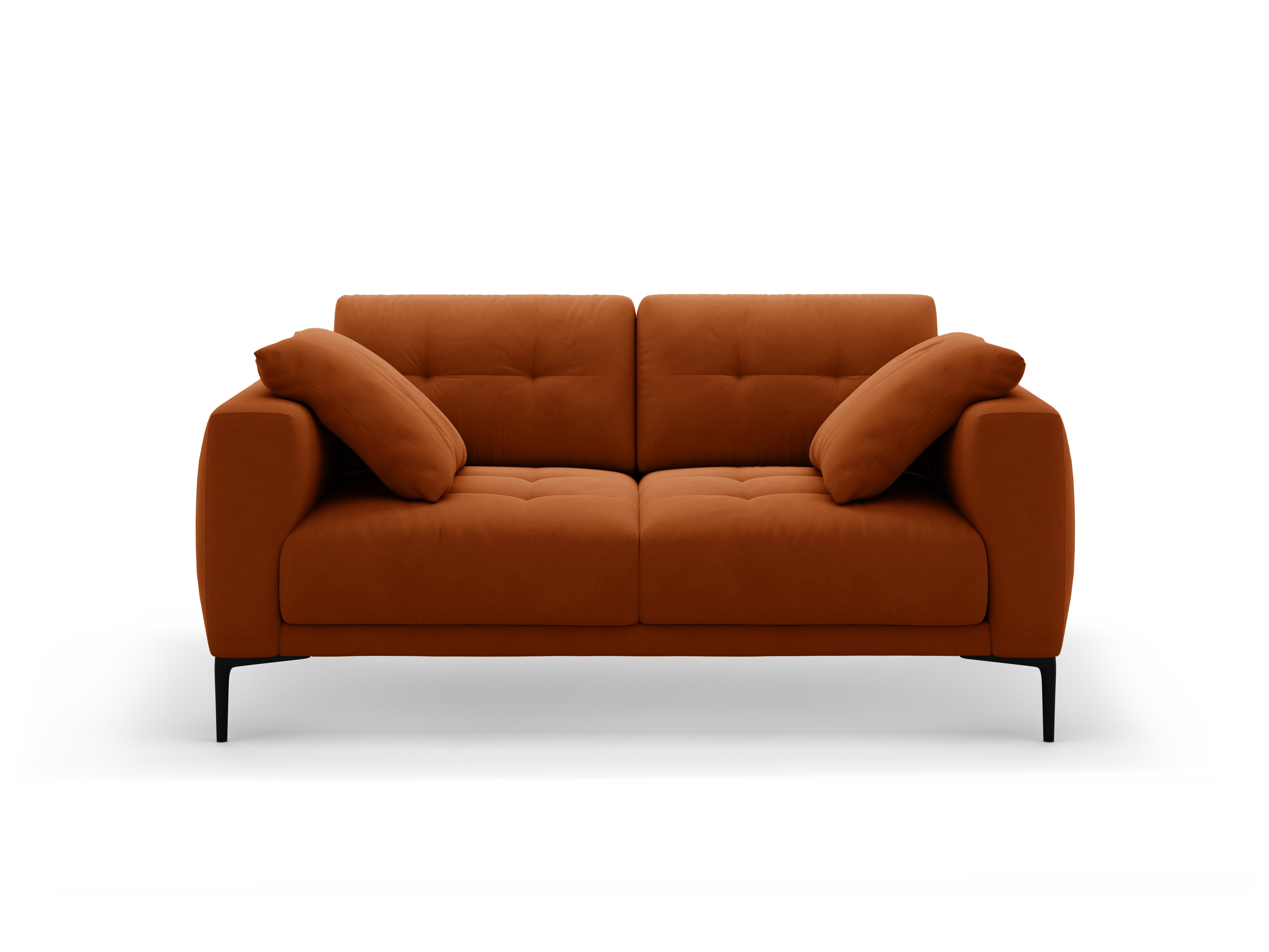 Velvet 2-Seater Sofa BEMY Terracotta