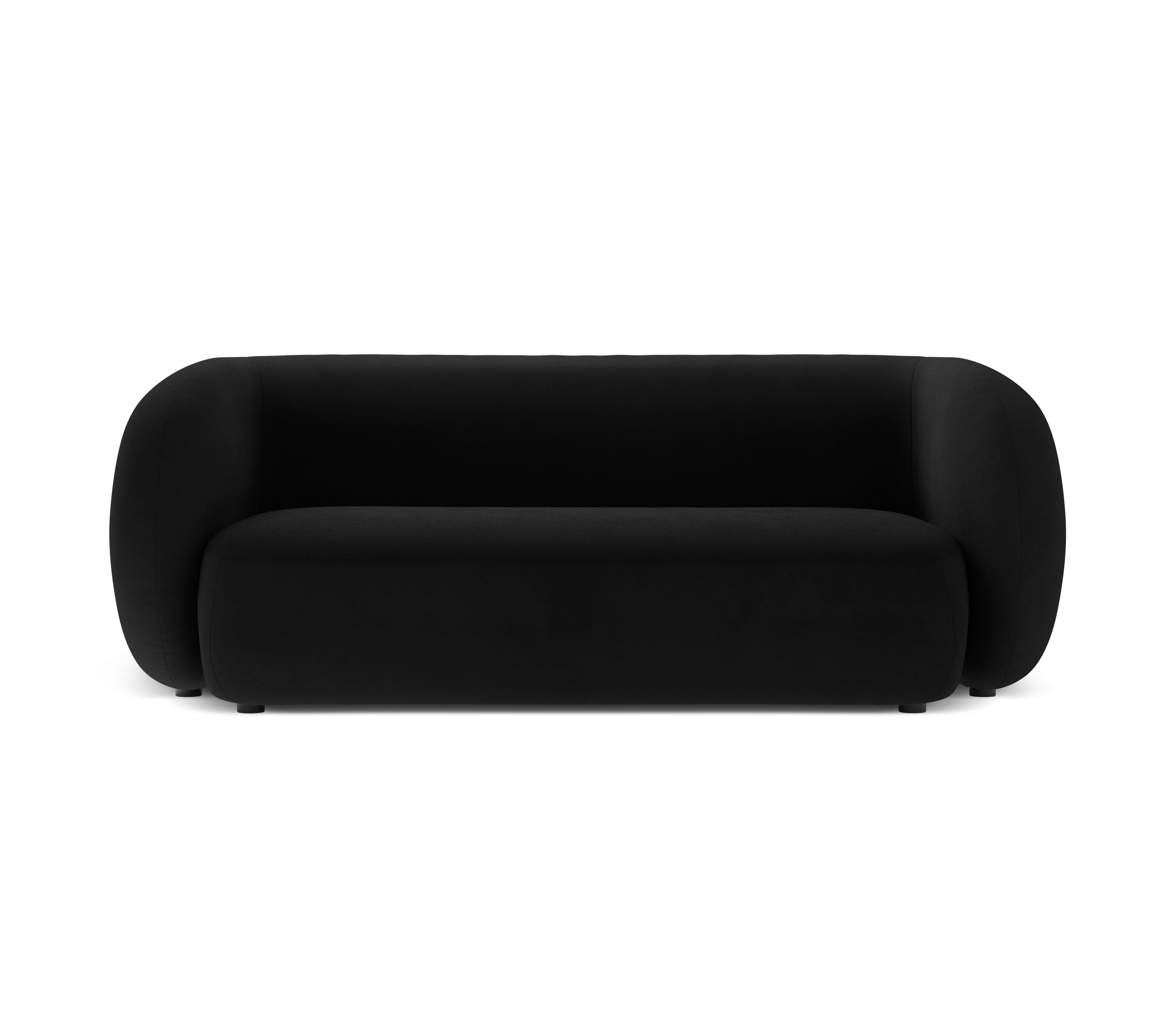 Sofa aksamitna 2-osobowa KATE czarny
