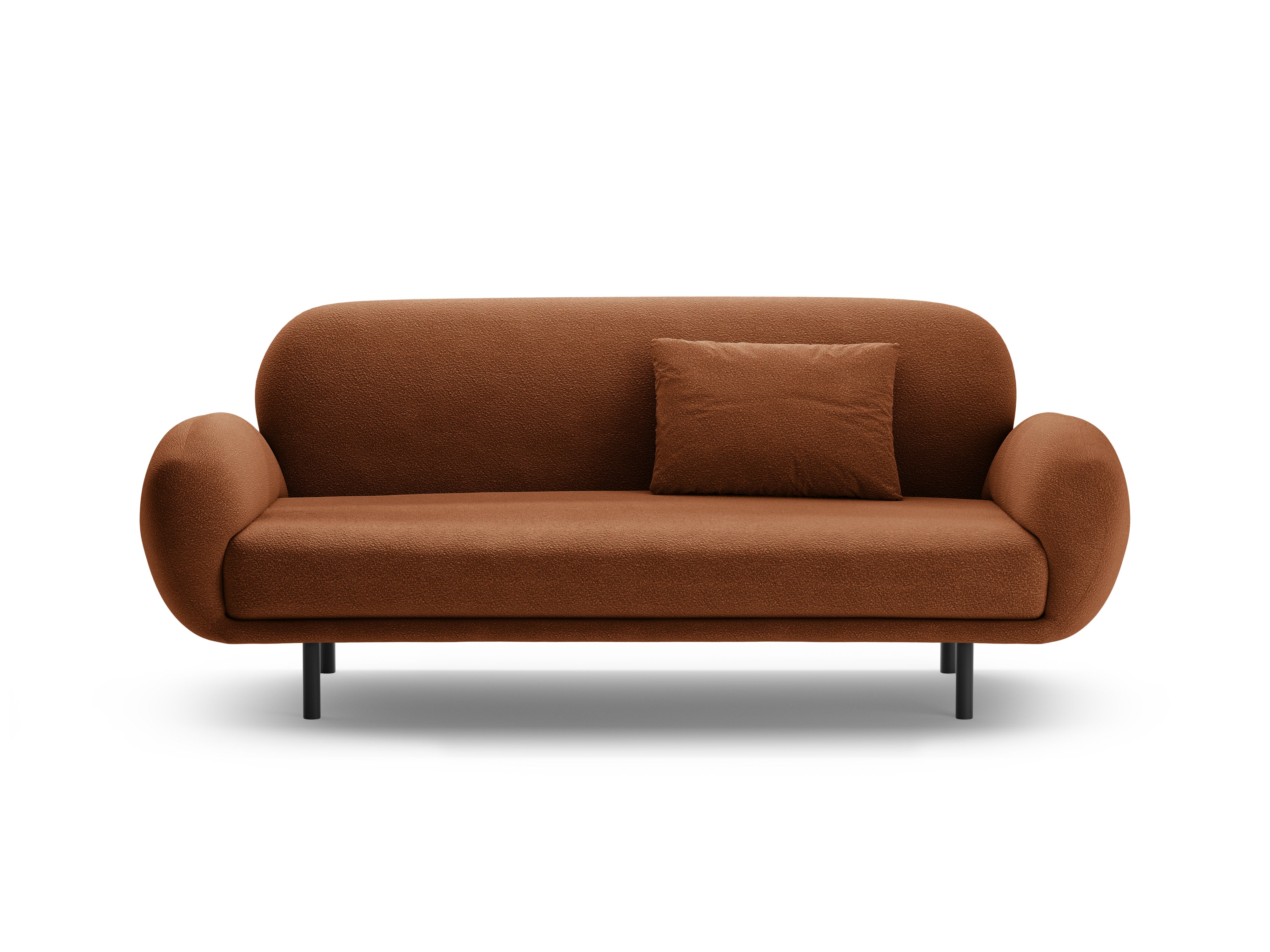 Sofa 2,5-sitzige POPPY terracotta Boucle