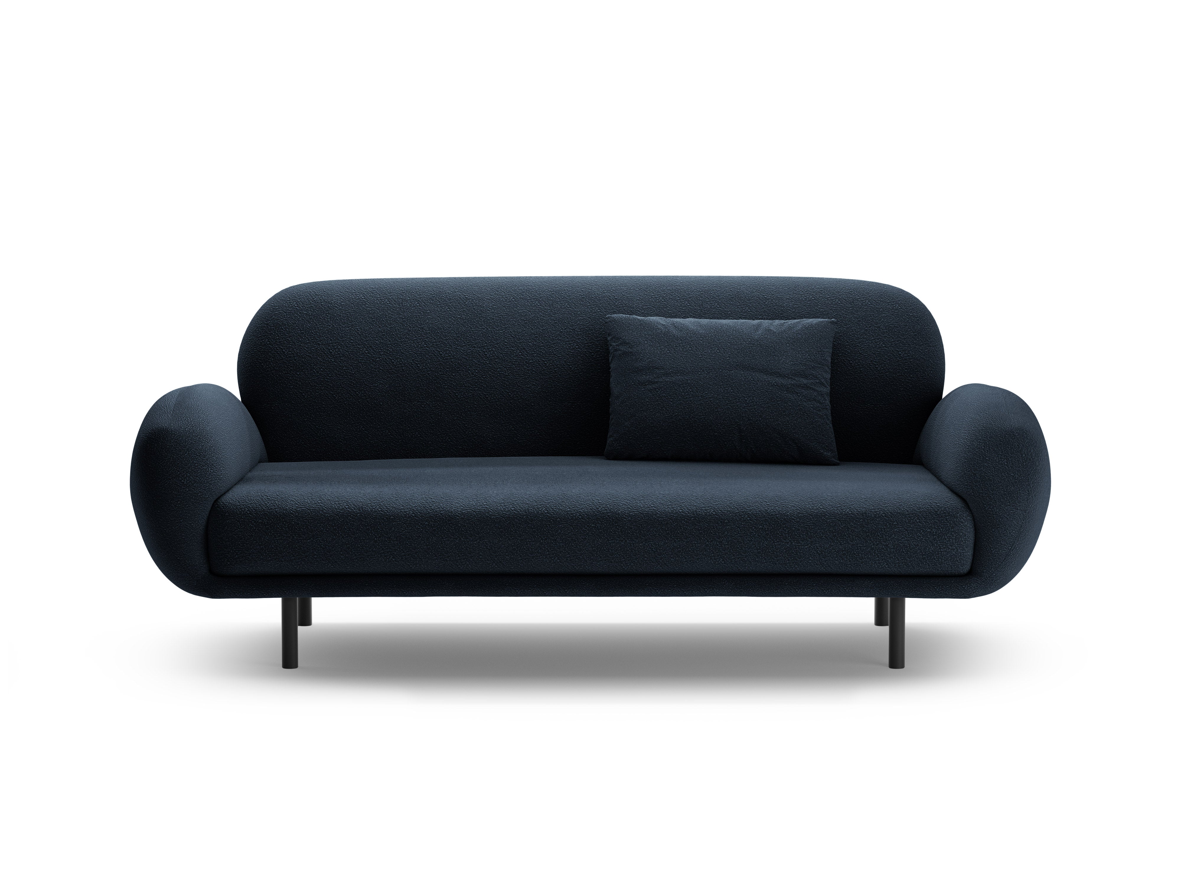 Sofa 2,5-sitzige POPPY in marineblau Boucle