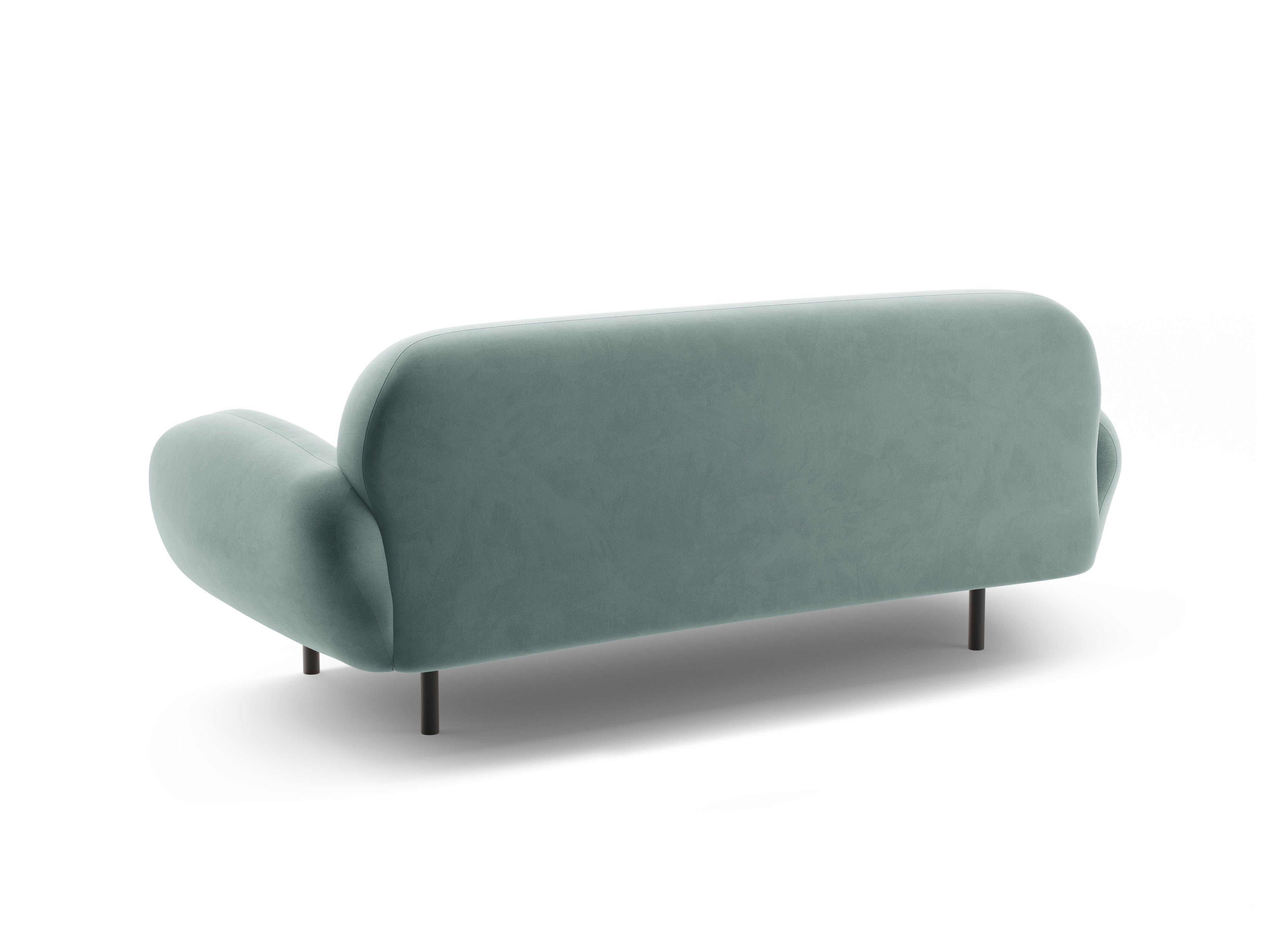 Sofa aus Samt 2,5-sitzig POPPY hellblau