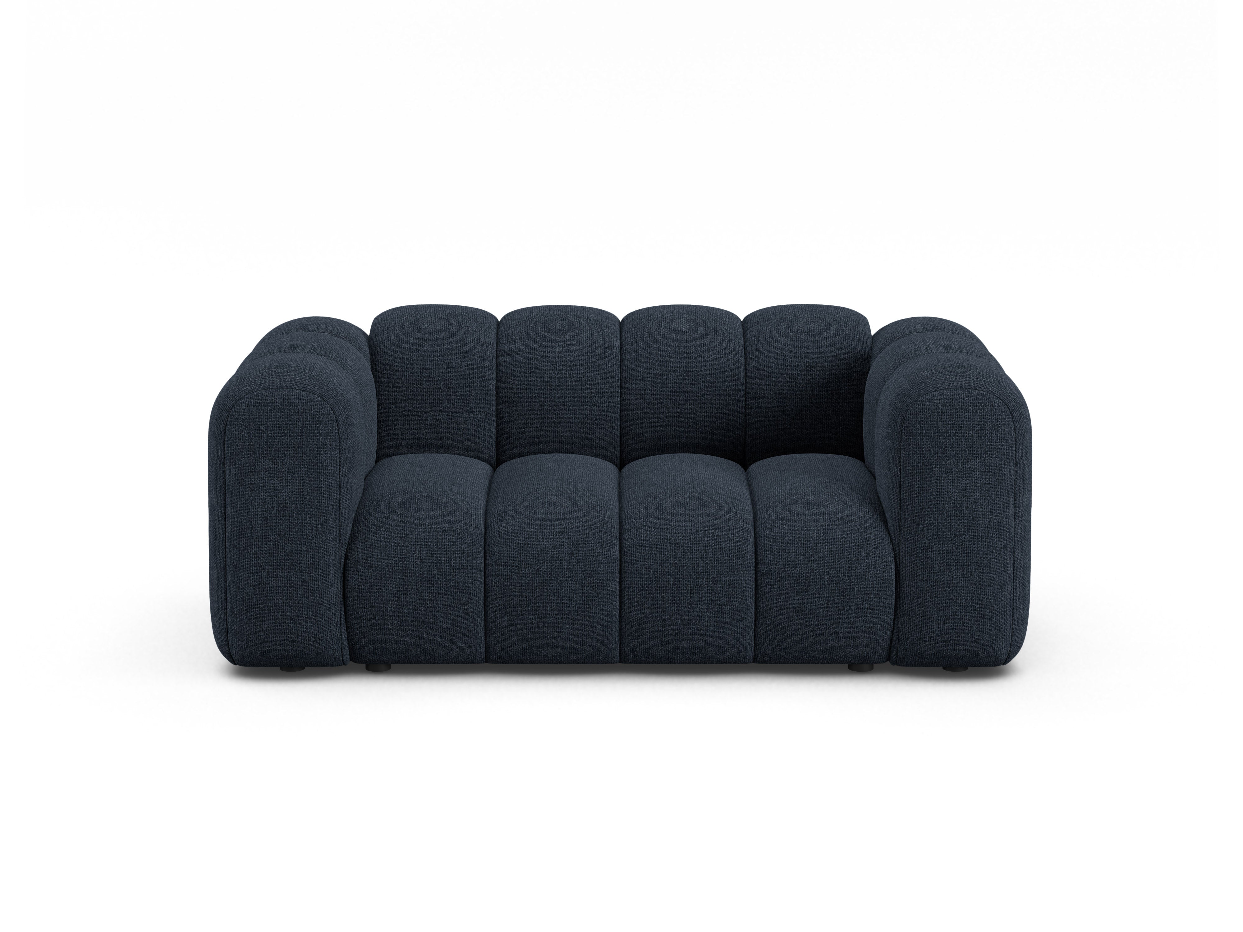 Sofa 2-sitzig LUPINE granatblau Chenille