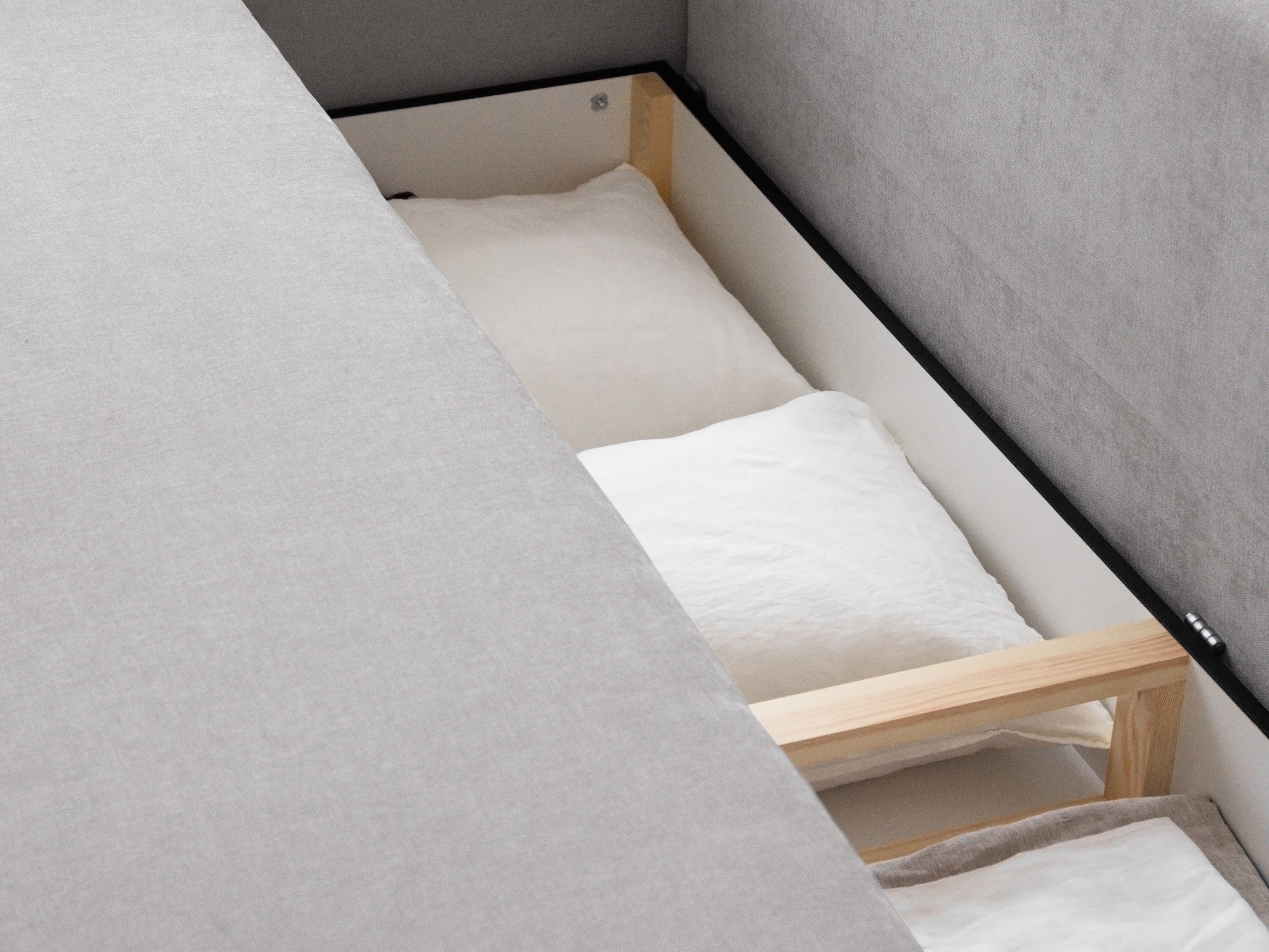 Sofa mit Schlaffunktion ELEN beige Chenille