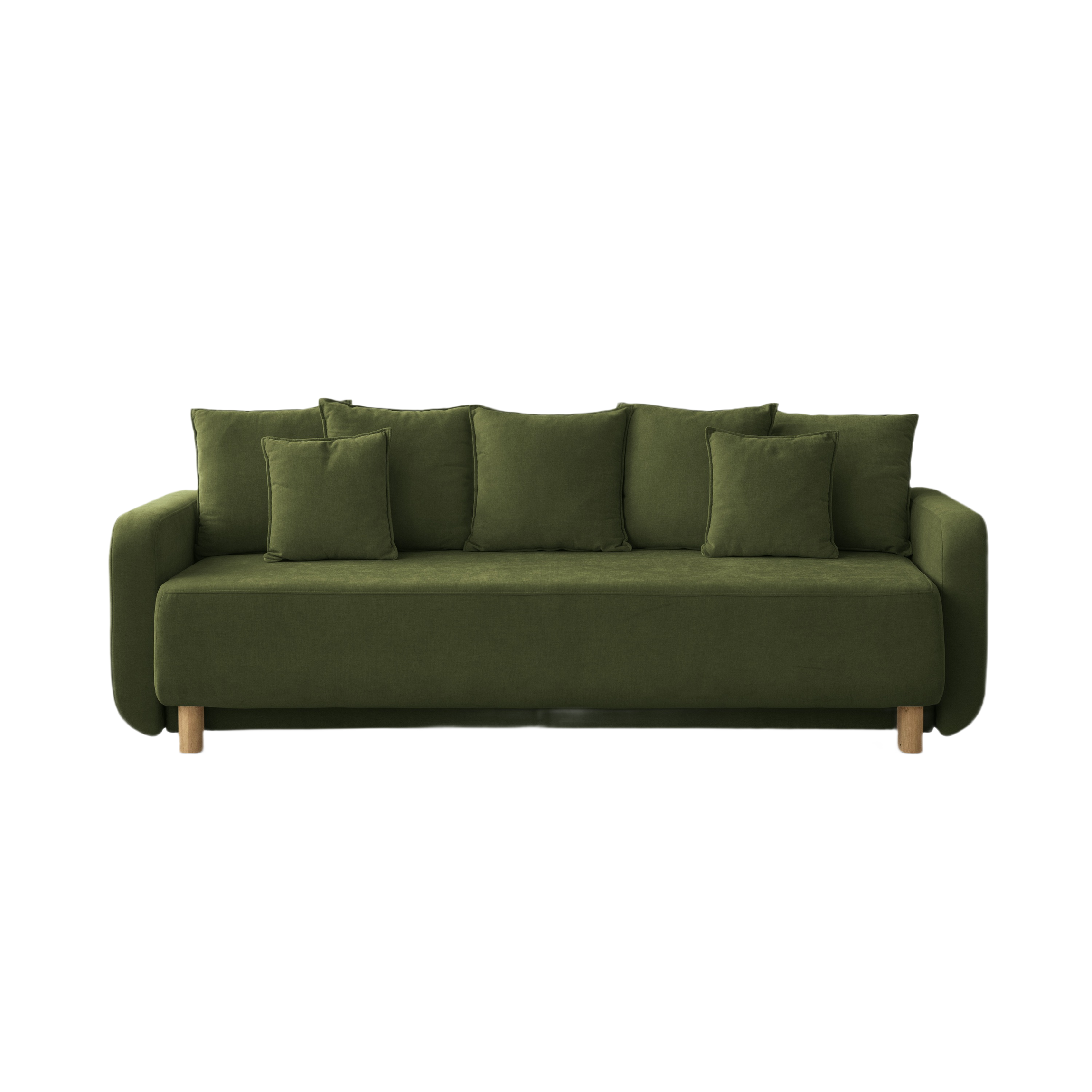 Sofa mit Schlaffunktion ELEN grün Chenille