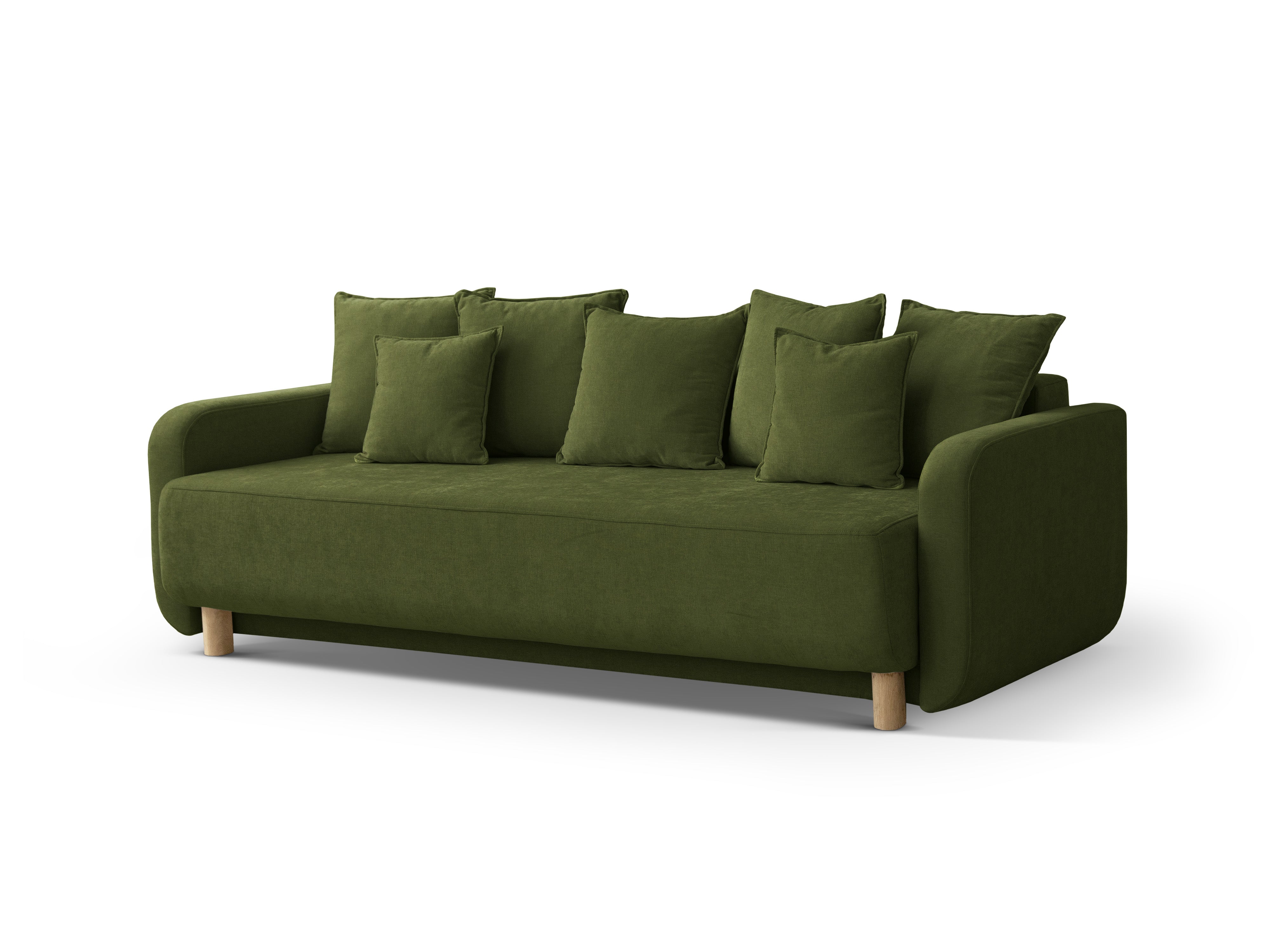 Sofa mit Schlaffunktion ELEN grün Chenille