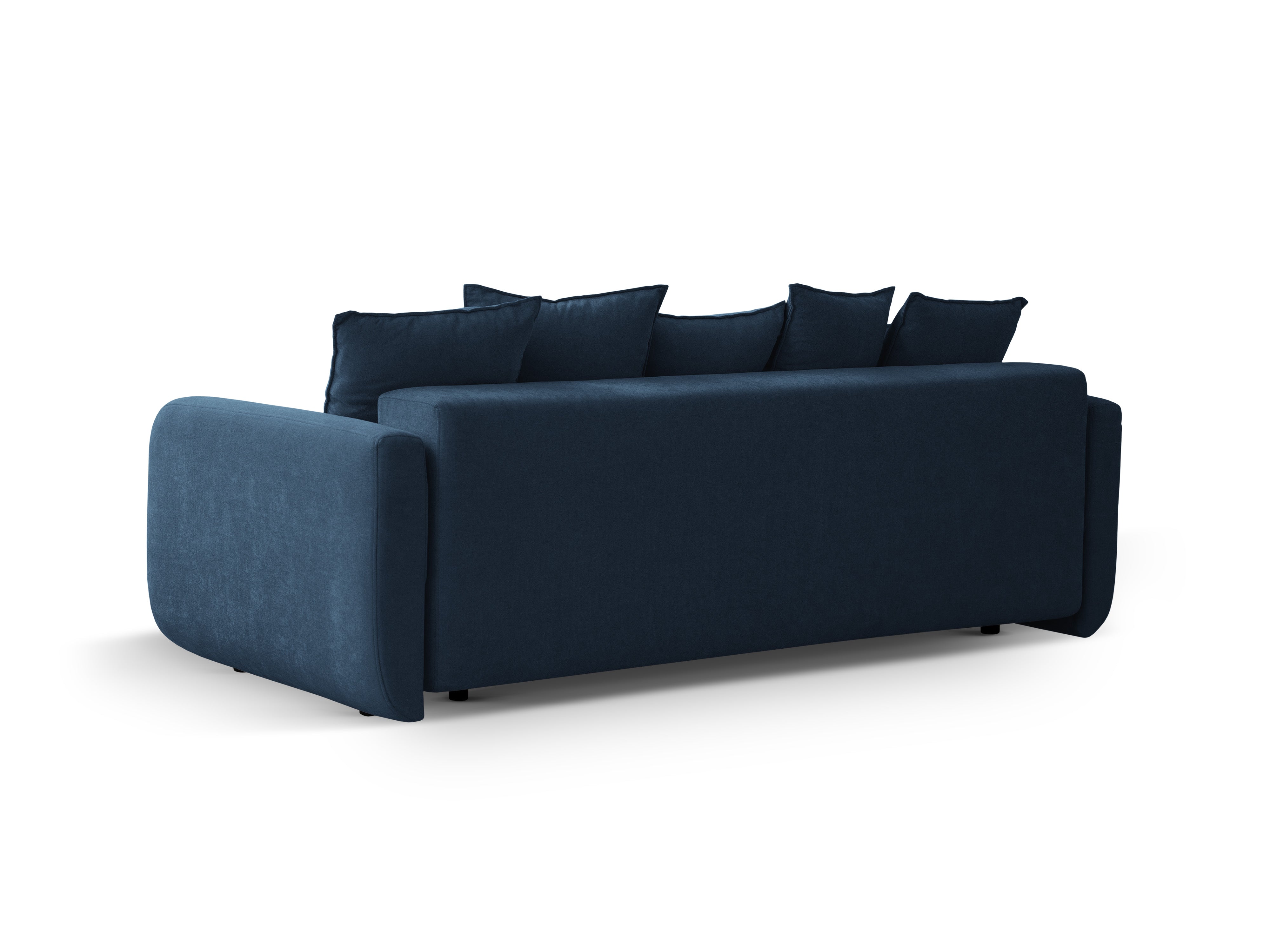 Sofa mit Schlaffunktion ELEN in marineblauem Chenille