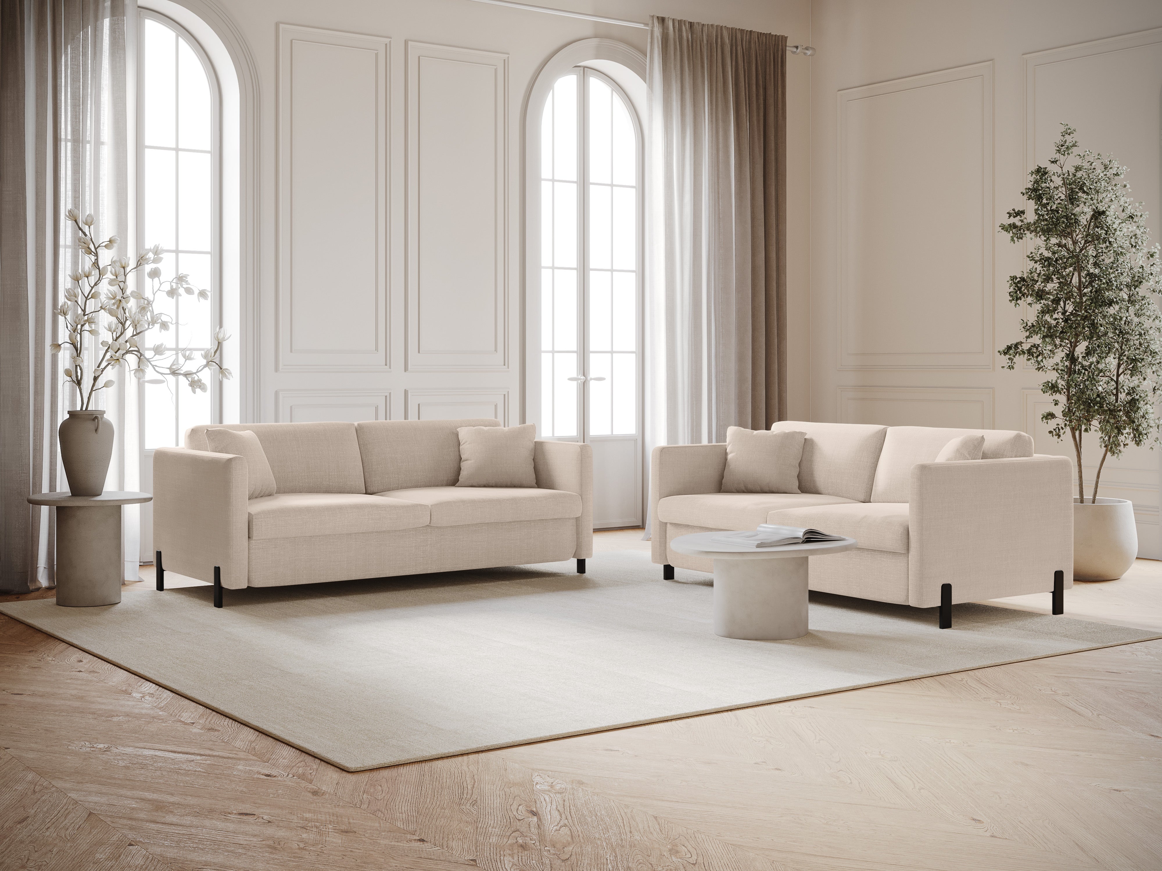Sofa mit Bettfunktion, "Gloria", 3 Sitze, Beige, 202x102x80
In Europa gemacht